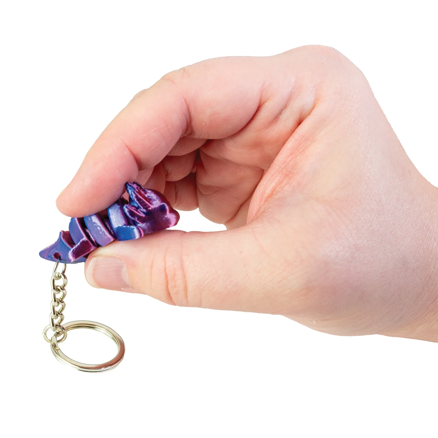 3D Printed Axolotl Keychain - Image 3
