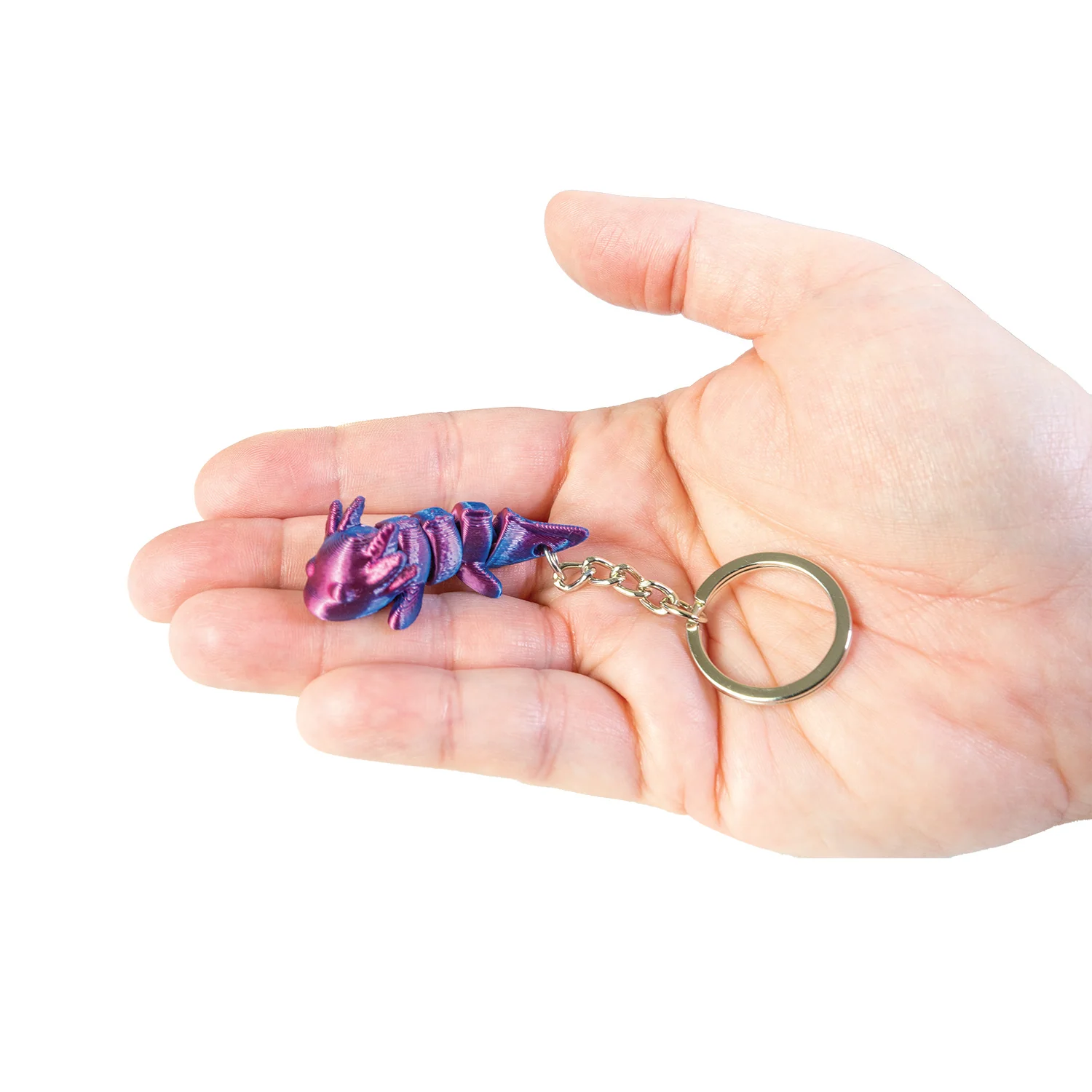 3D Printed Axolotl Keychain - Image 4