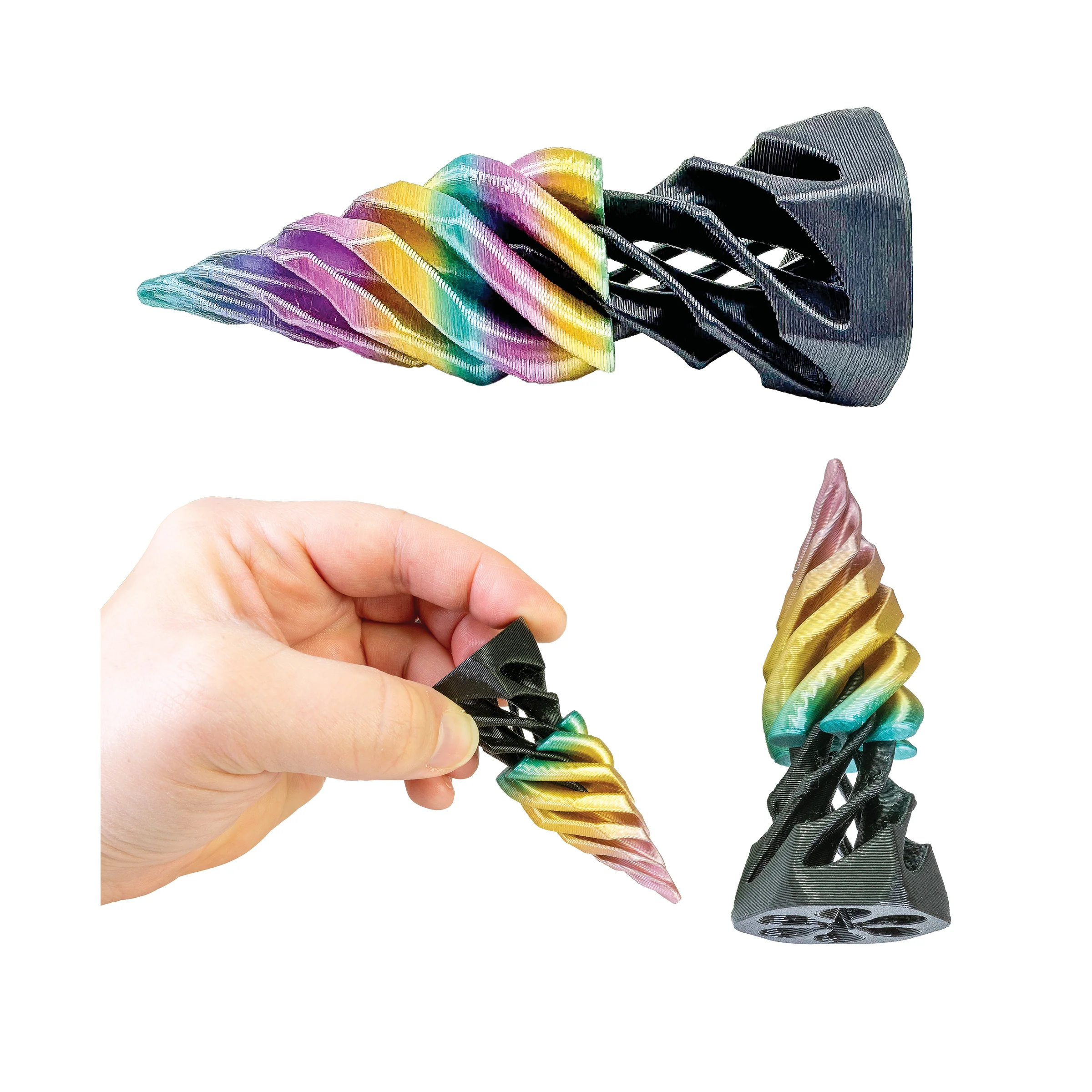 3D Printed Spiral Cone Fidget Toys - Image 5