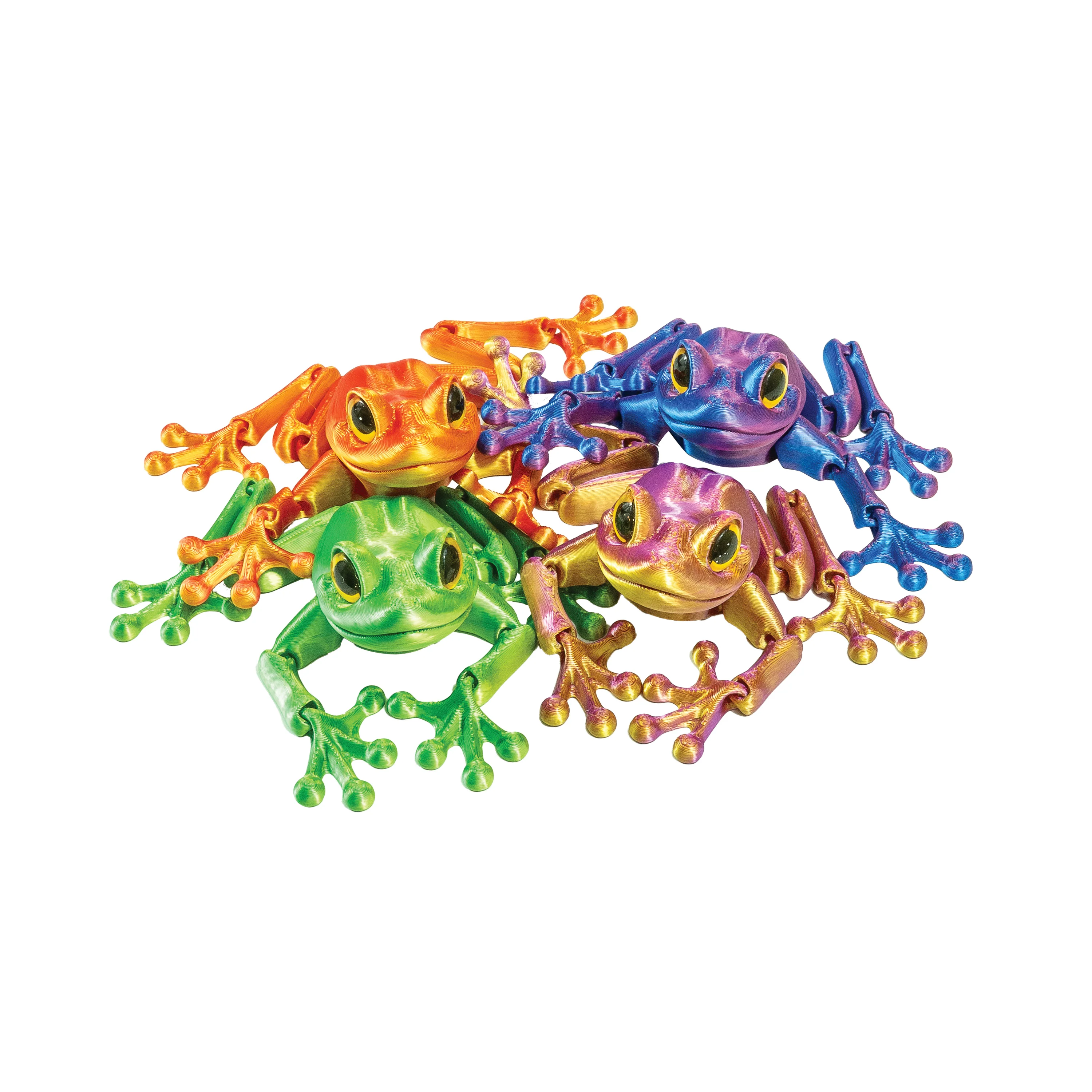 3D Printed Tree Frog Fidget Toys - 12 per bag
