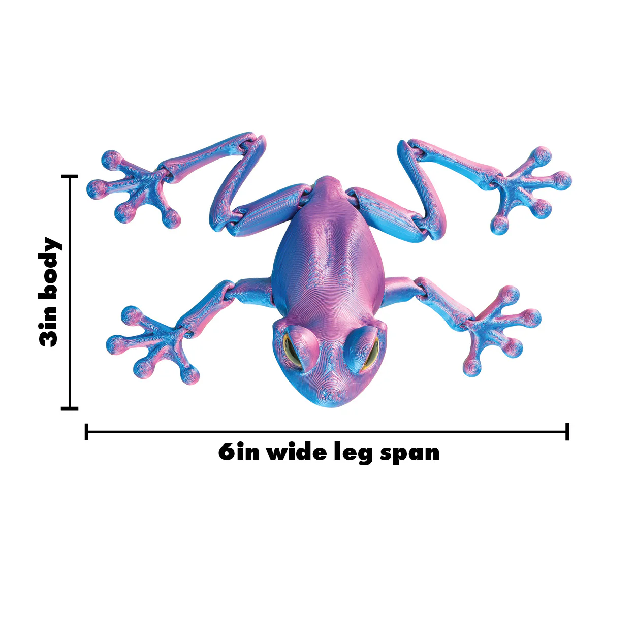 3D Printed Tree Frog Fidget Toys - 12 per bag - Image 10