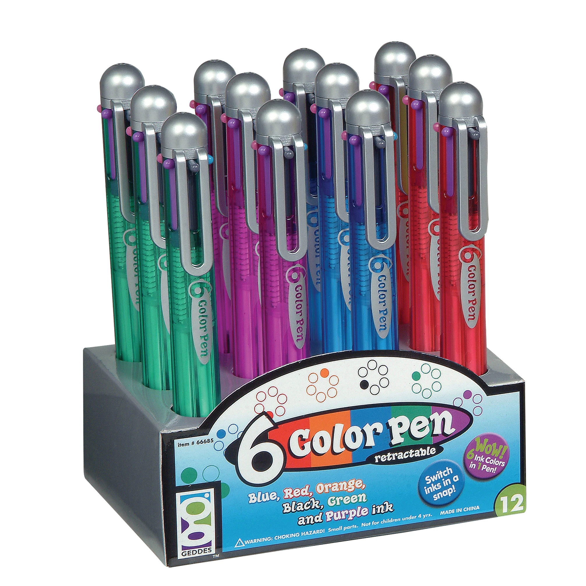 6-Color Pens - 12 per display - Image 4