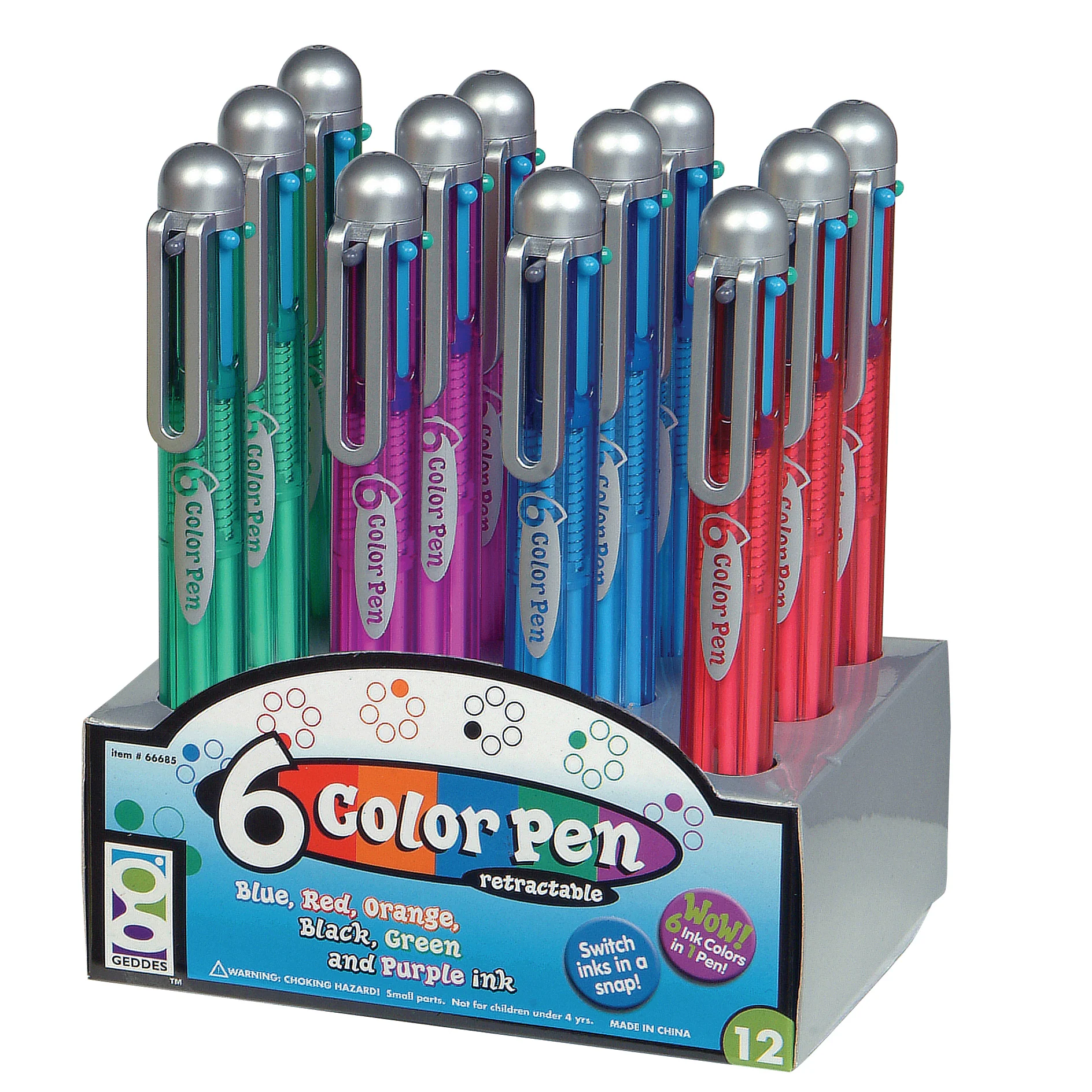 6-Color Pens - 12 per display - Image 5