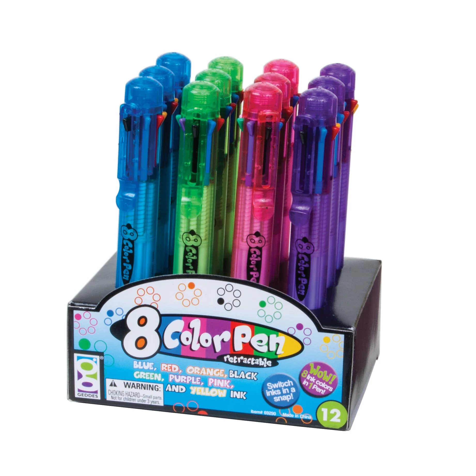 8-Color Pens - 12 per display - Image 4