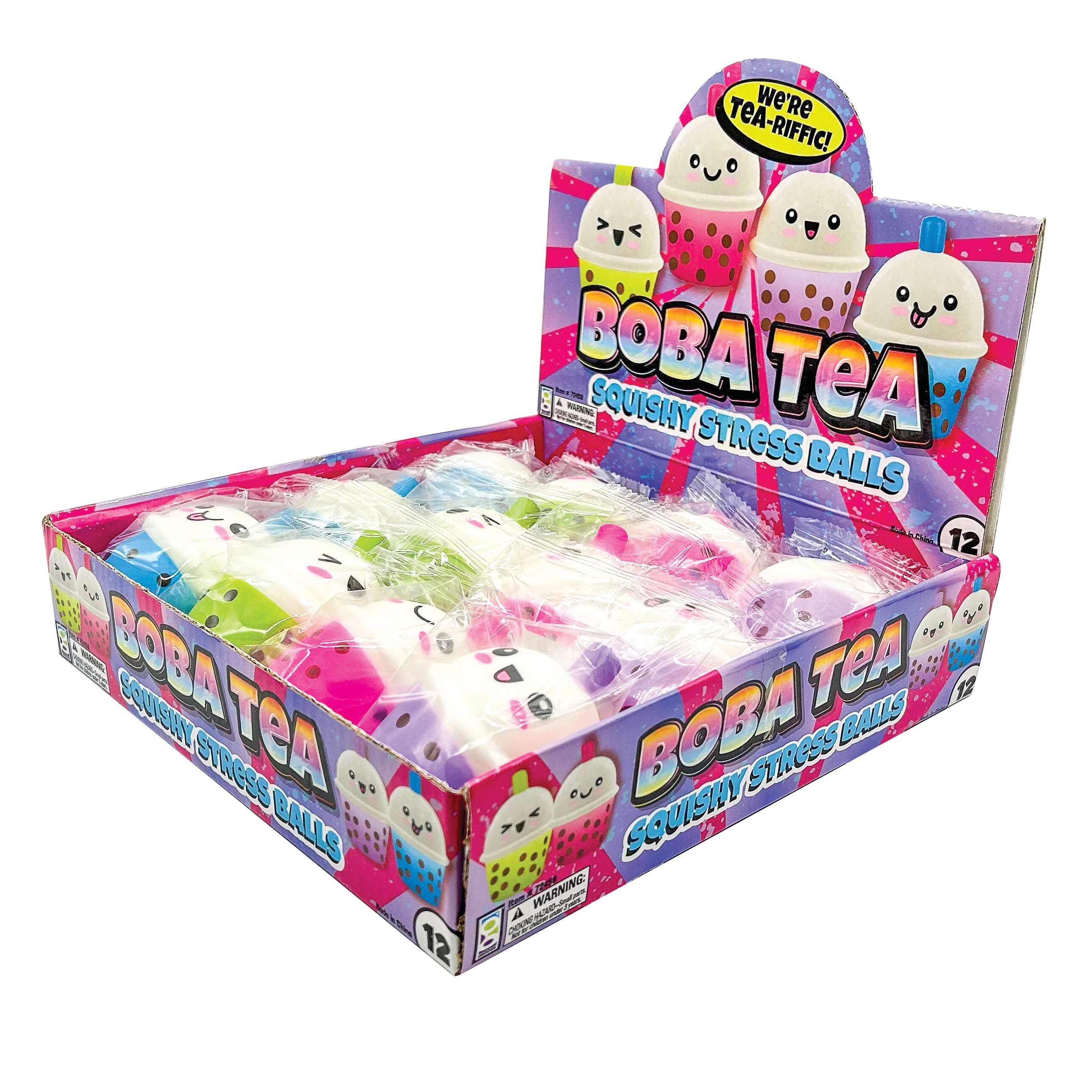 Boba Tea Squishy Stress Balls - 12 per display - Image 4