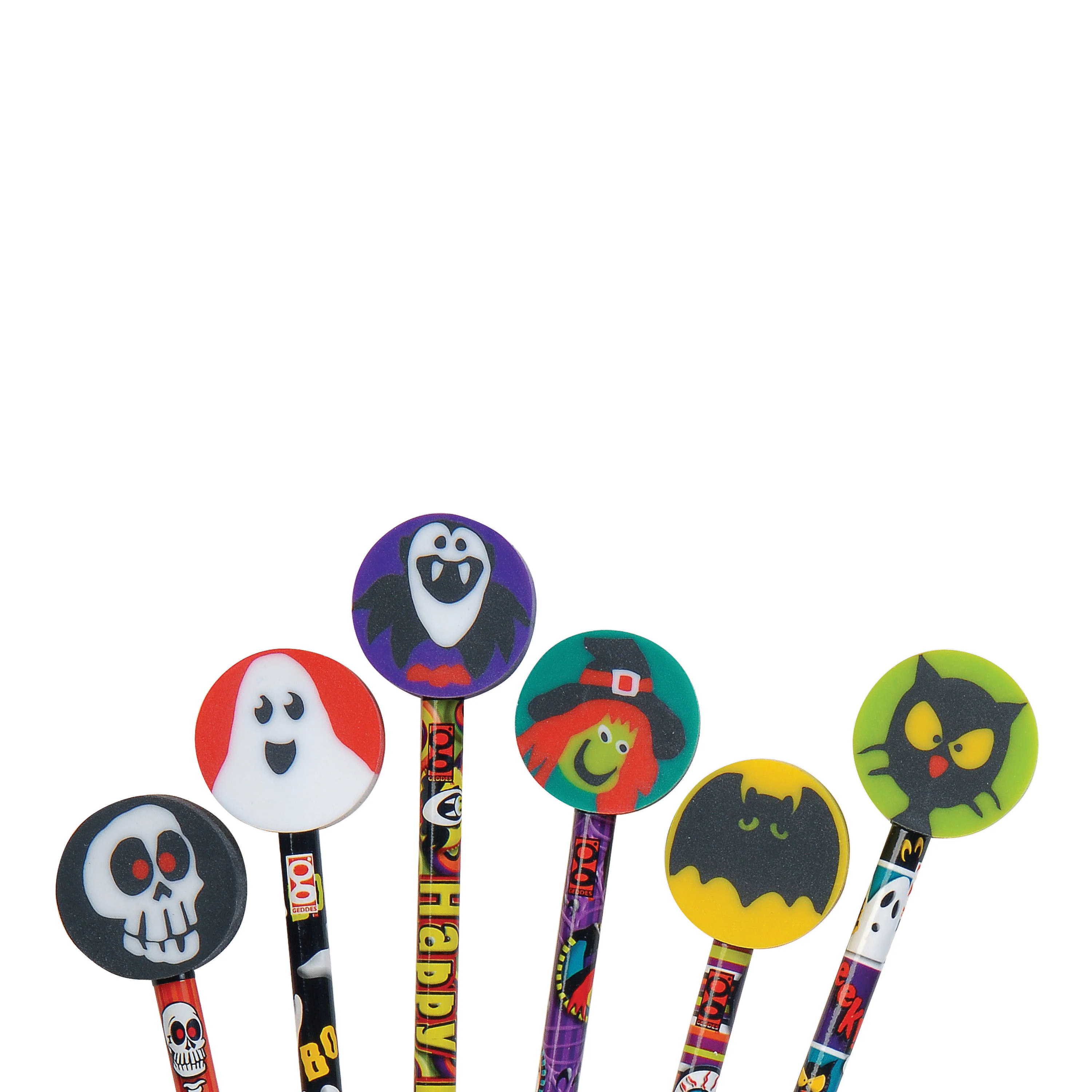 Boo Buddies Pencils With Giant Erasers - Image 2