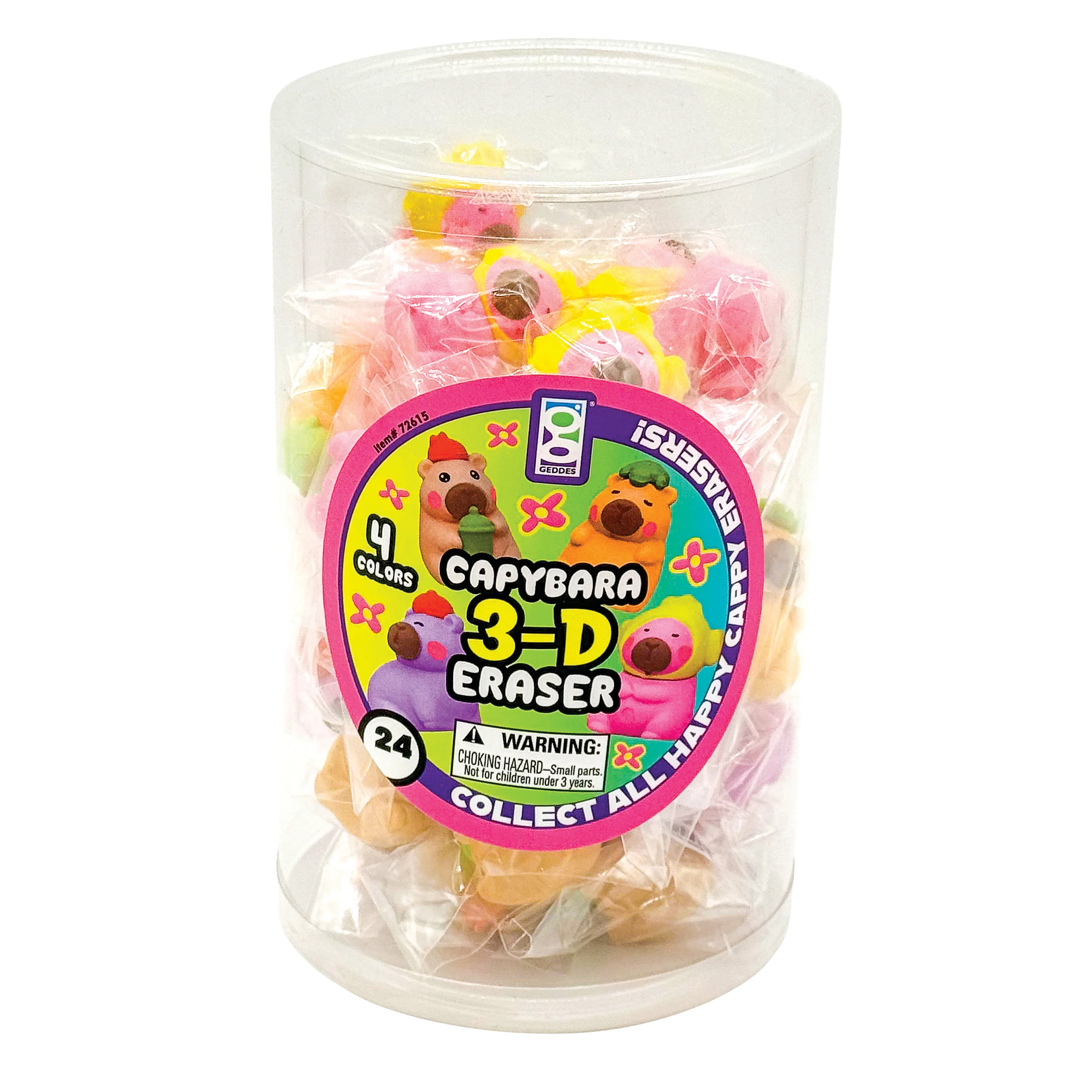 Capybara 3D Eraser - 24 per tub - Image 3