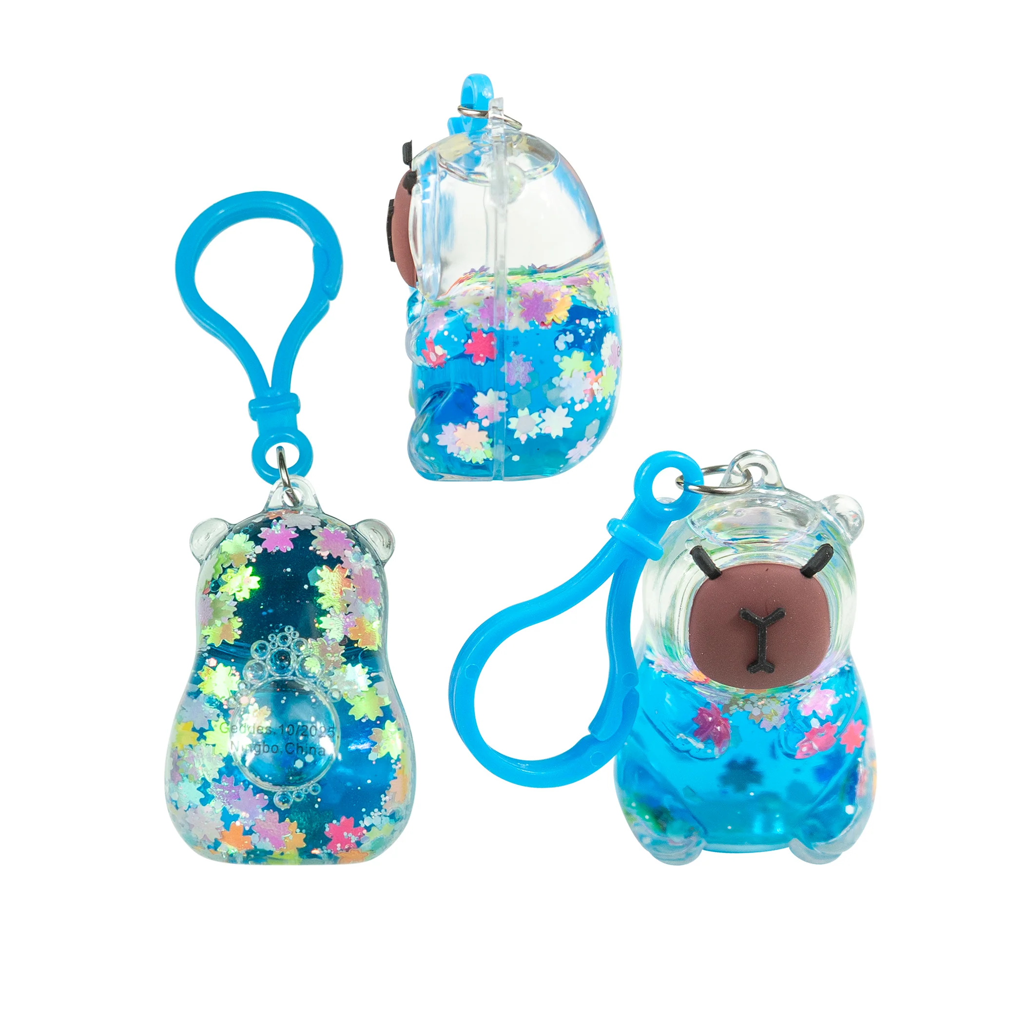 Capybara Shimmer Shake Backpack Buddy Keychain - Image 4