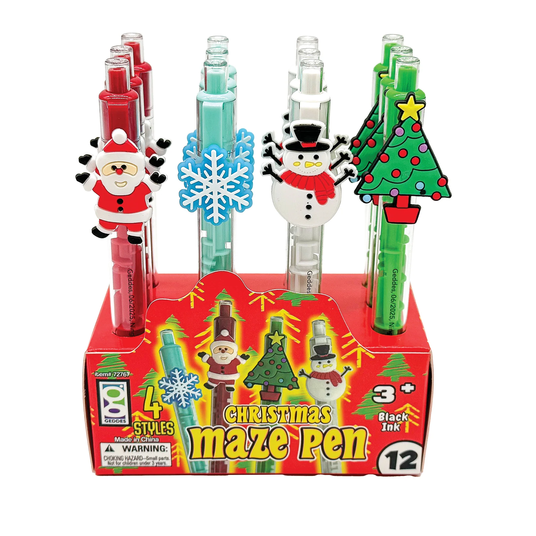 Christmas Maze Pens - 12 per display - Image 3