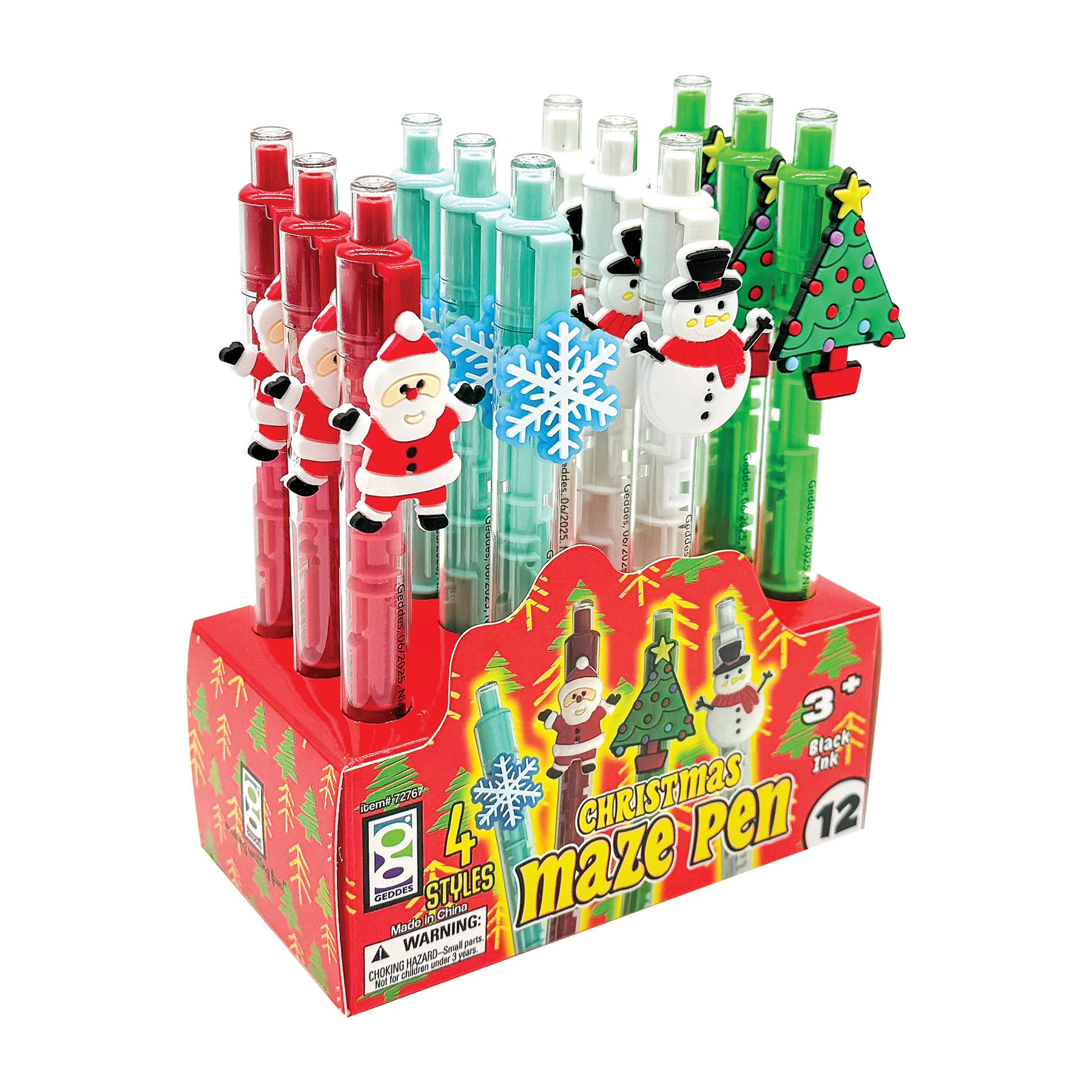 Christmas Maze Pens - 12 per display - Image 4