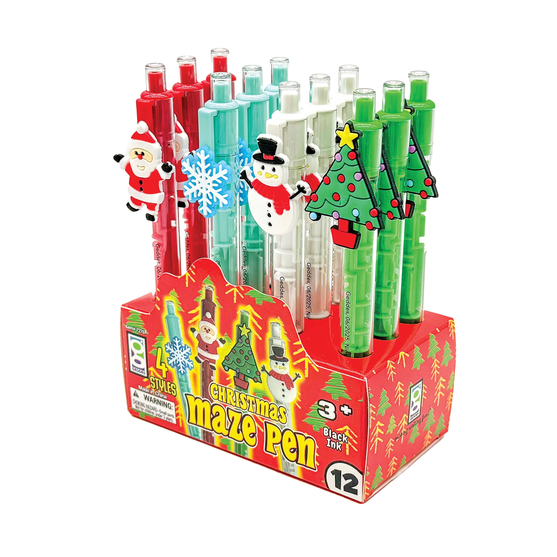 Christmas Maze Pens - 12 per display - Image 5