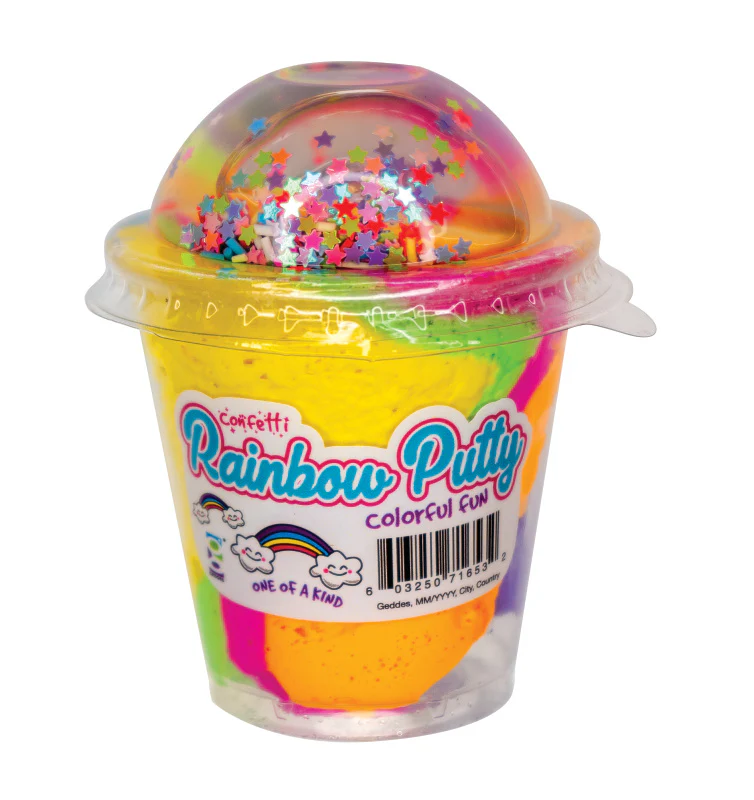 Confetti Rainbow Putty - 12 per display - Image 2