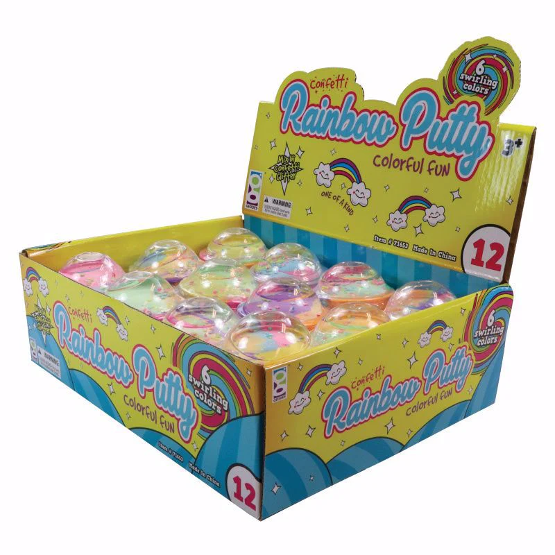 Confetti Rainbow Putty - 12 per display - Image 5