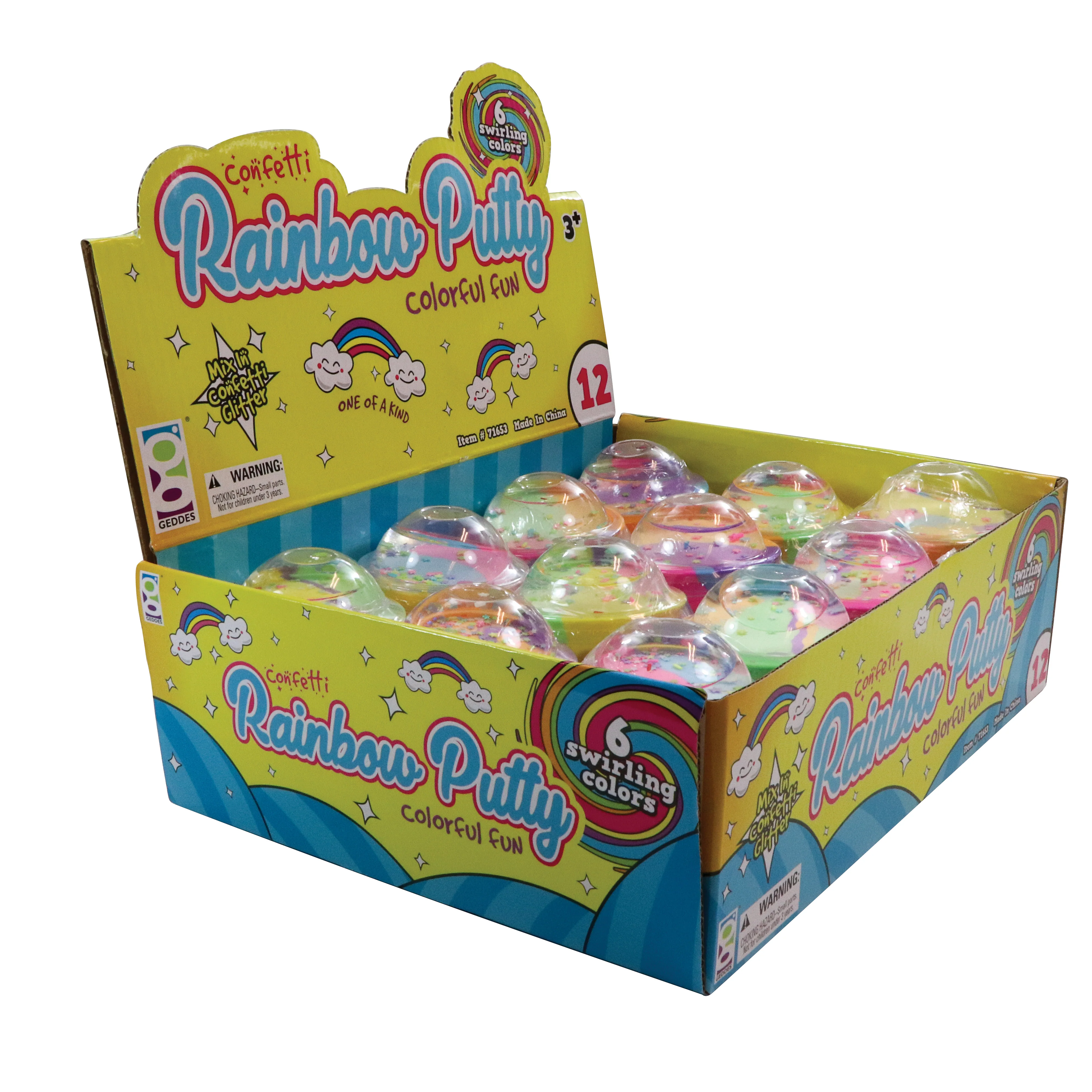 Confetti Rainbow Putty - 12 per display - Image 7