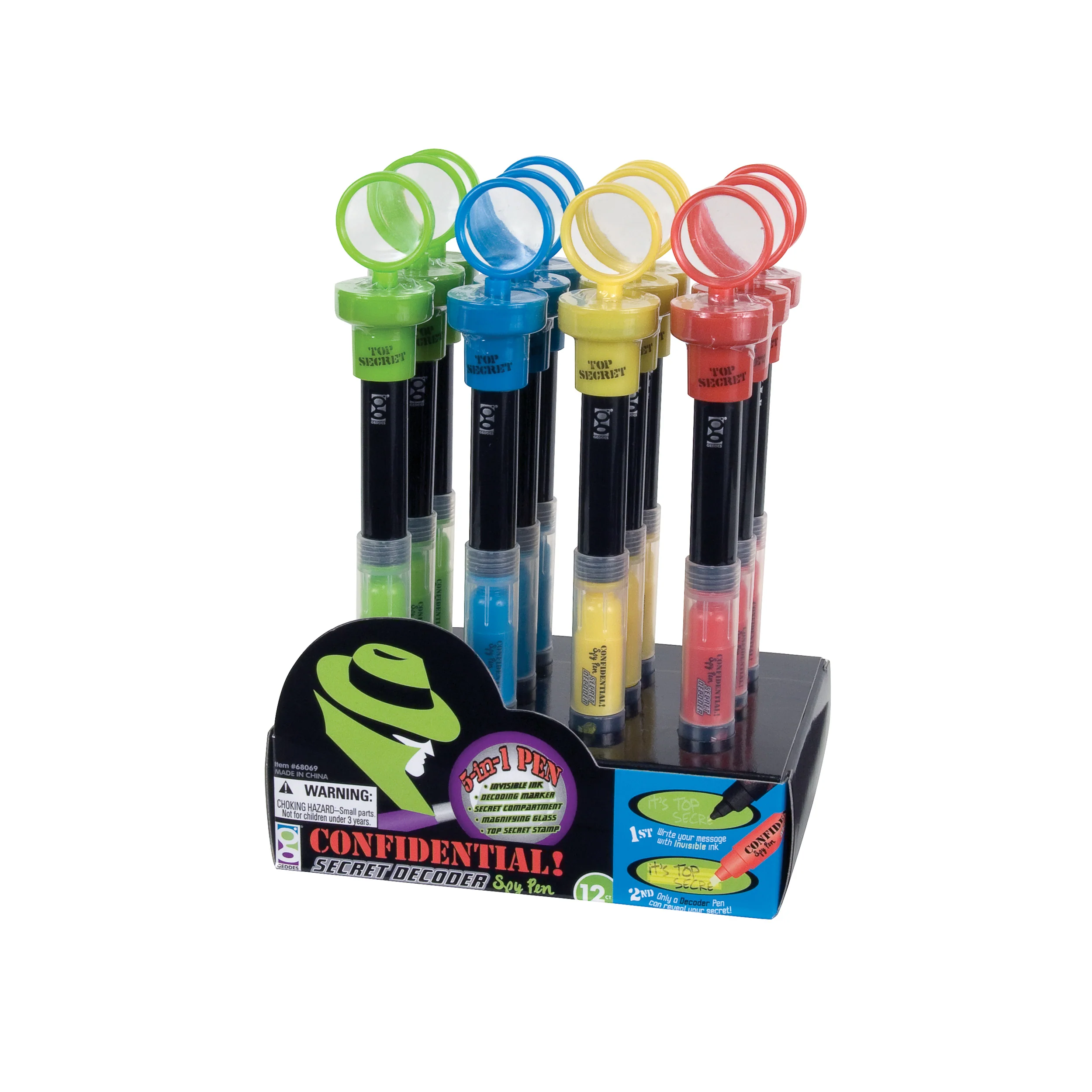 Confidential 5-in-1 Spy Pens - 12 per display - Image 3