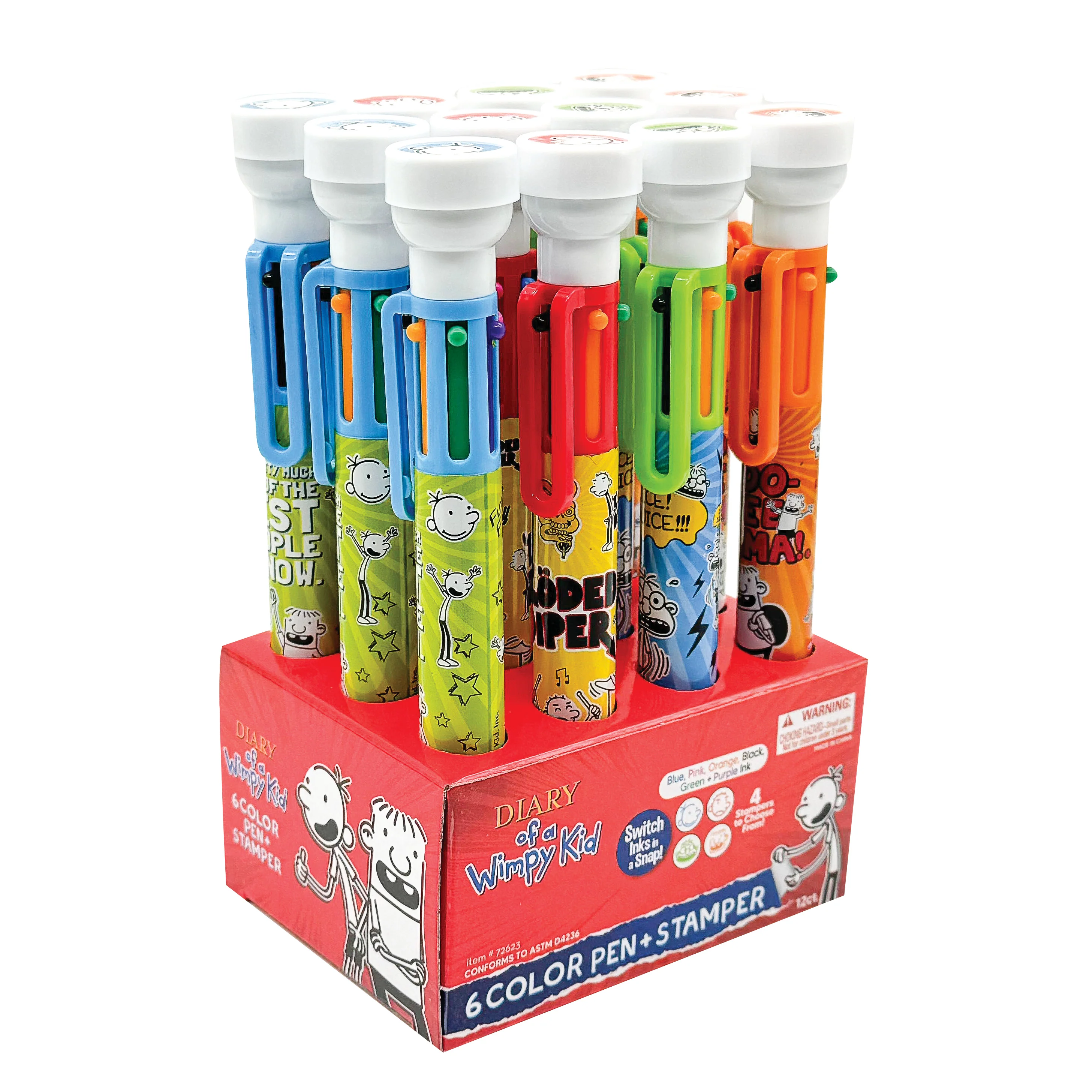 Diary of a Wimpy Kid 6-color Pen with Stamper - 12 per display - Image 7