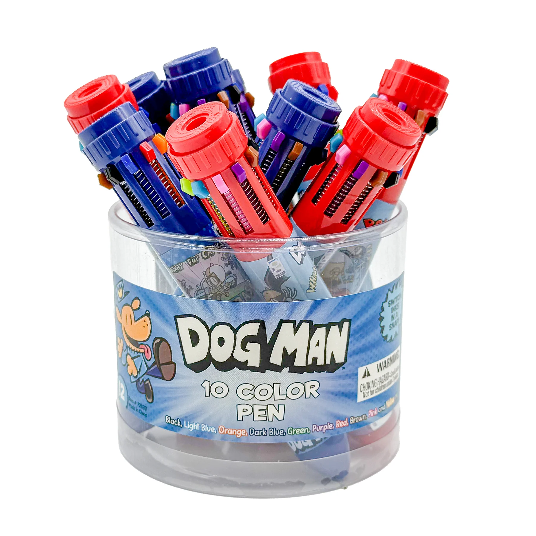 Dog Man 10-Color Pens - 12 per tub - Image 7