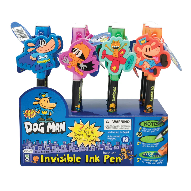 Dog Man Invisible Ink Pen - 12 per display - Image 5