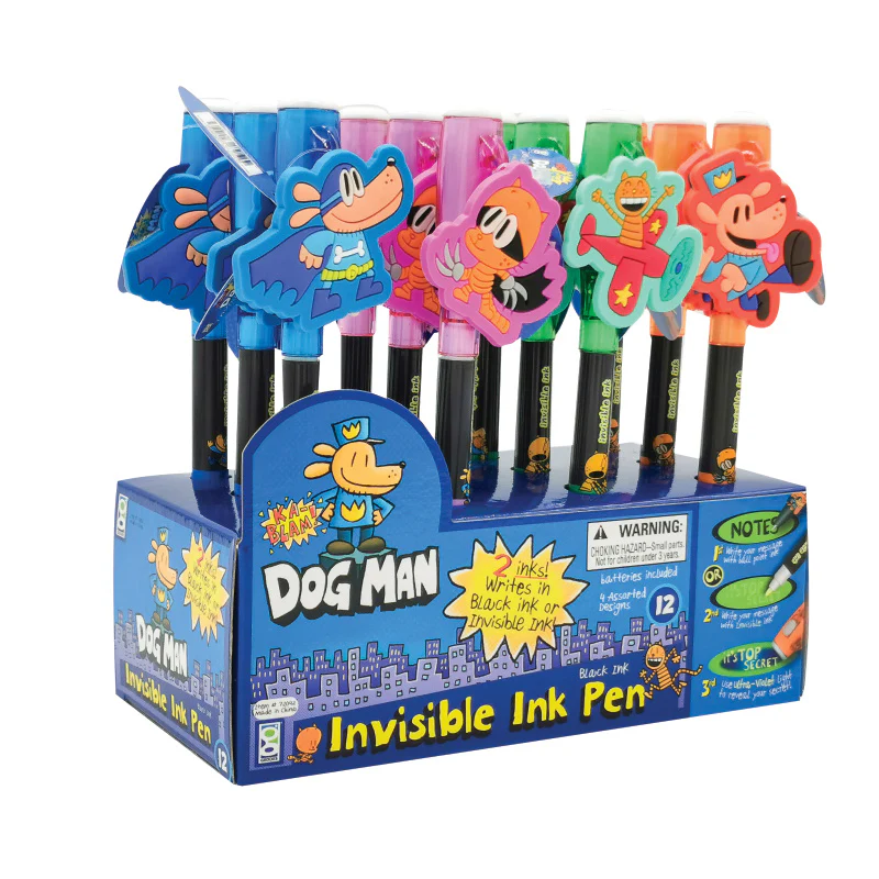 Dog Man Invisible Ink Pen - 12 per display - Image 6