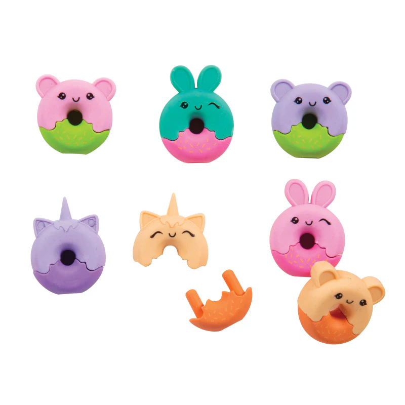 Donut Animal Pencil Eraser Topper - 48 per bag - Image 3