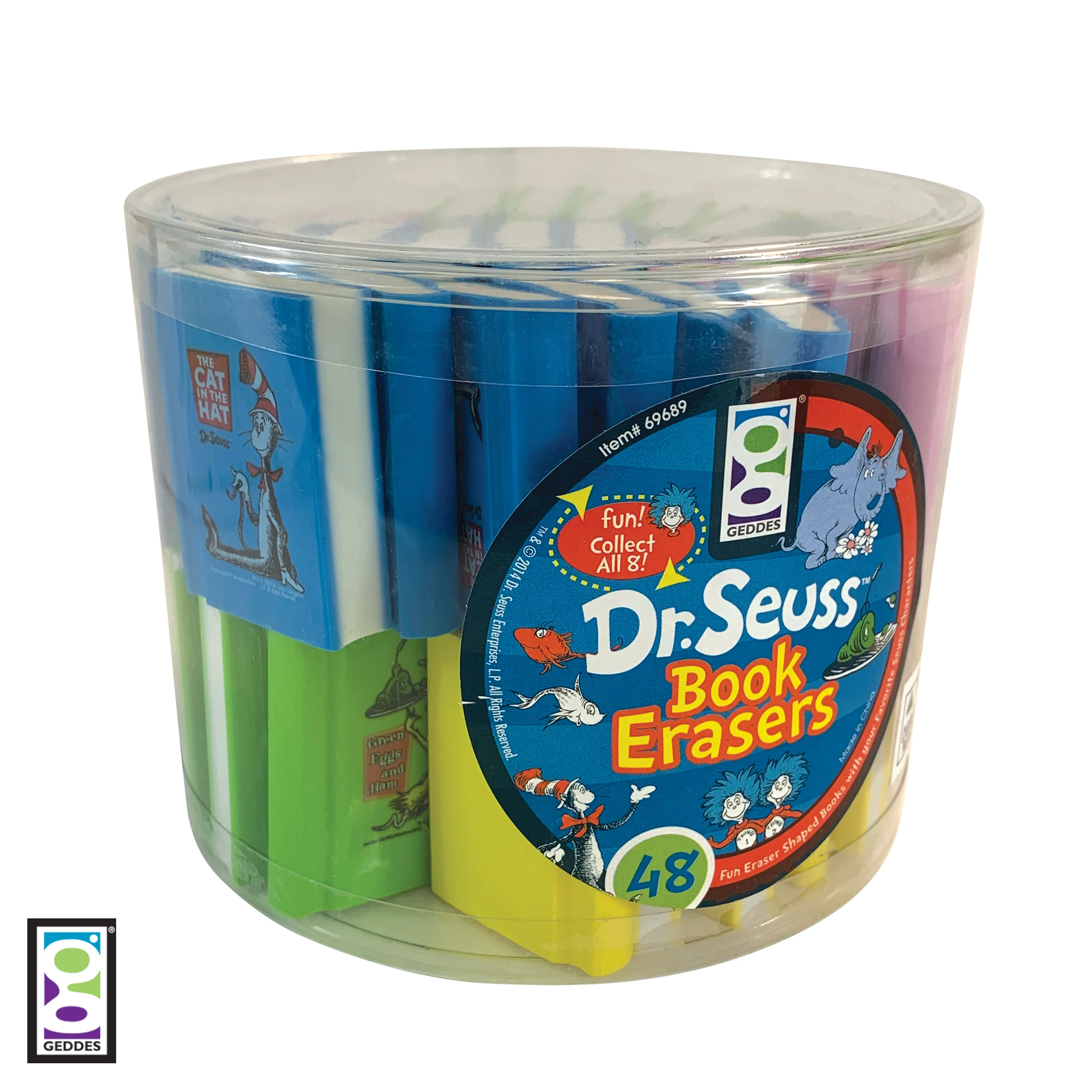 Dr. Seuss™ Book Erasers - 48 per tub - Image 5