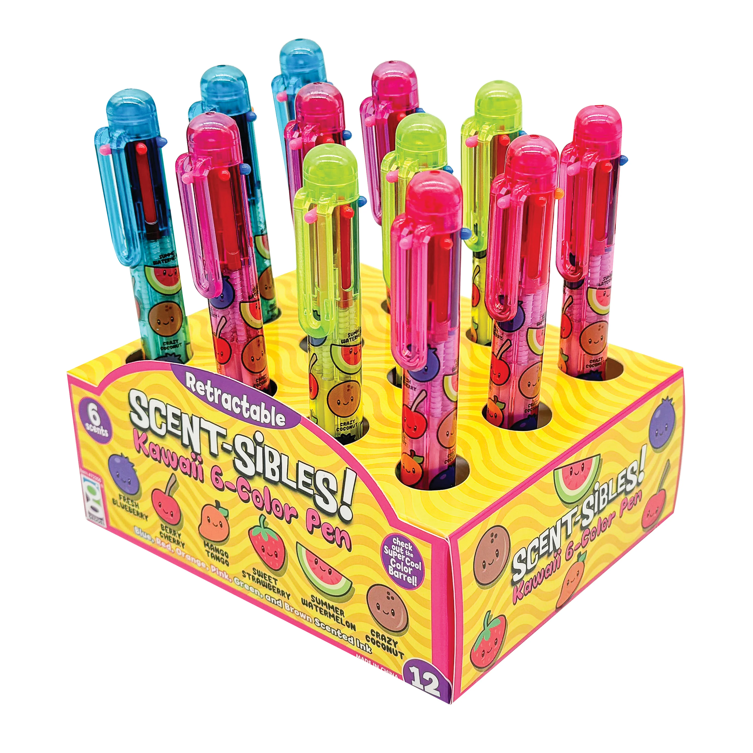 Scent-sibles Kawaii 6-color Pen - 12 per Display - Image 4