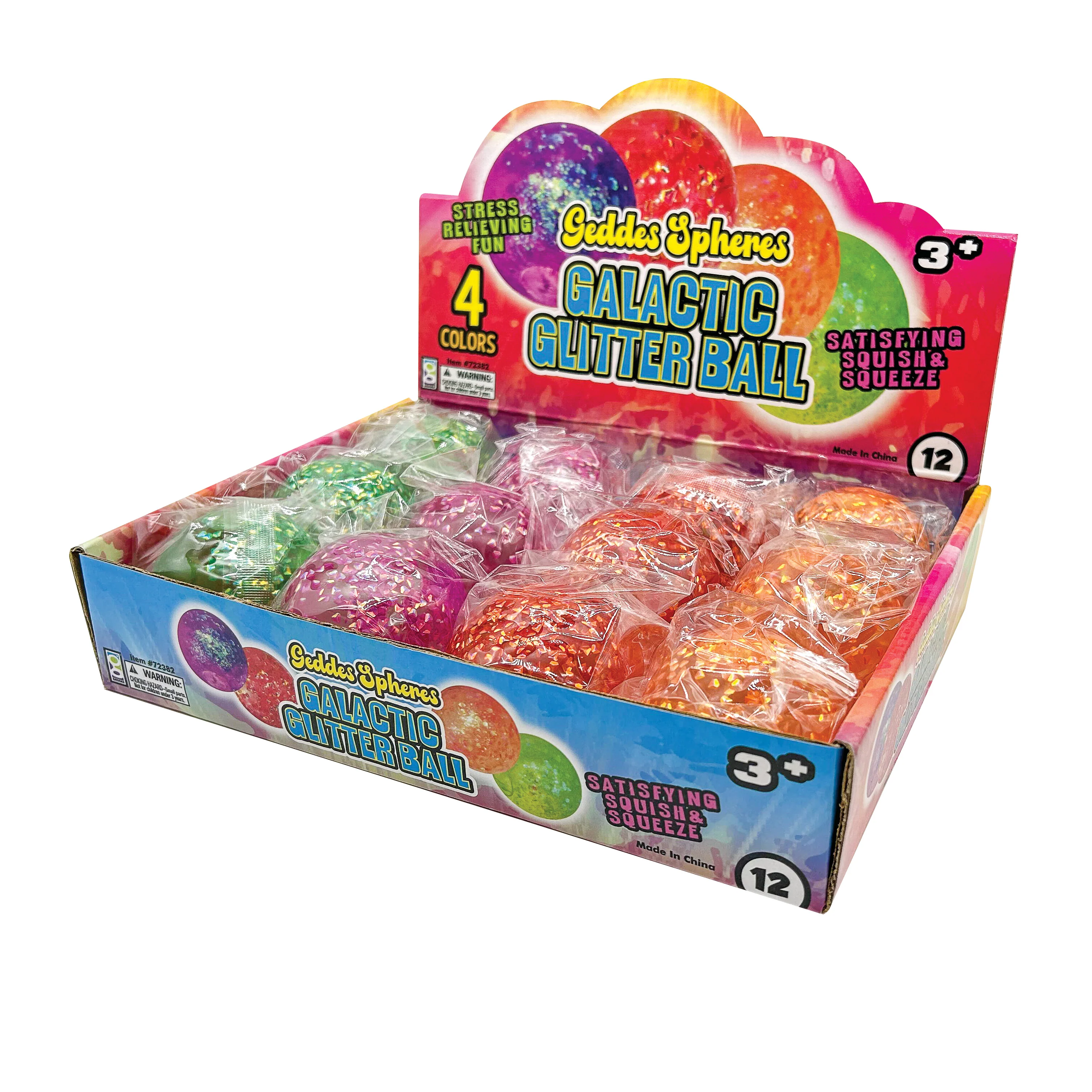 GeddesSphere Galactic Glitter Ball - 12 per display - Image 6