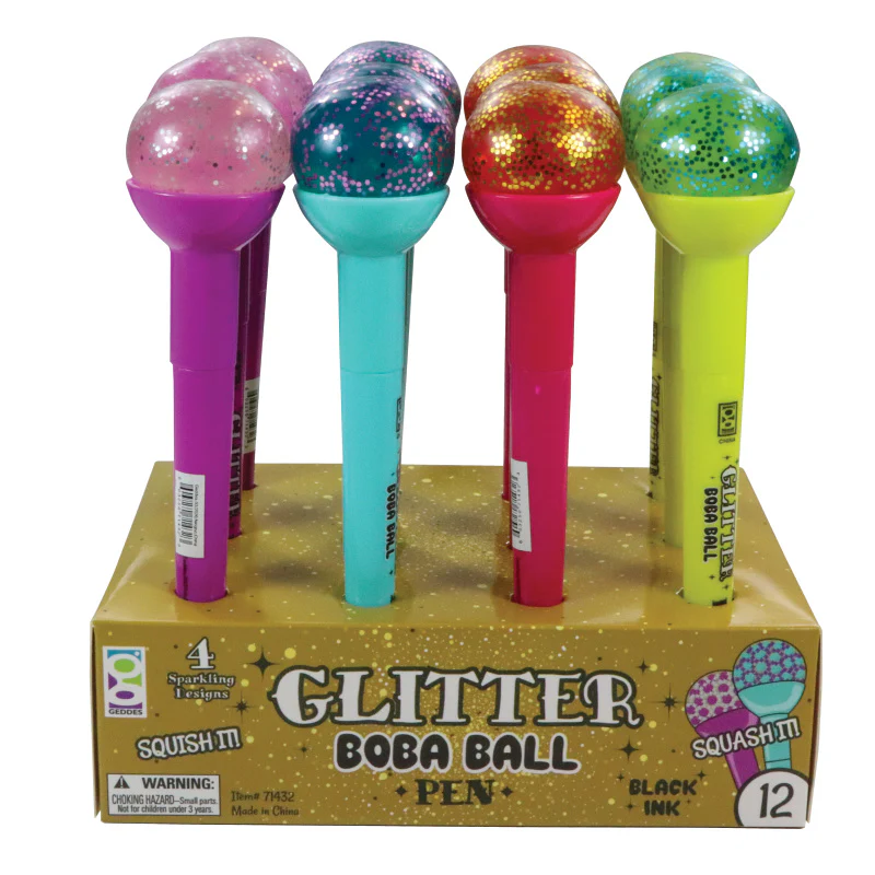 Glitter Boba Pens - 12 per display - Image 2