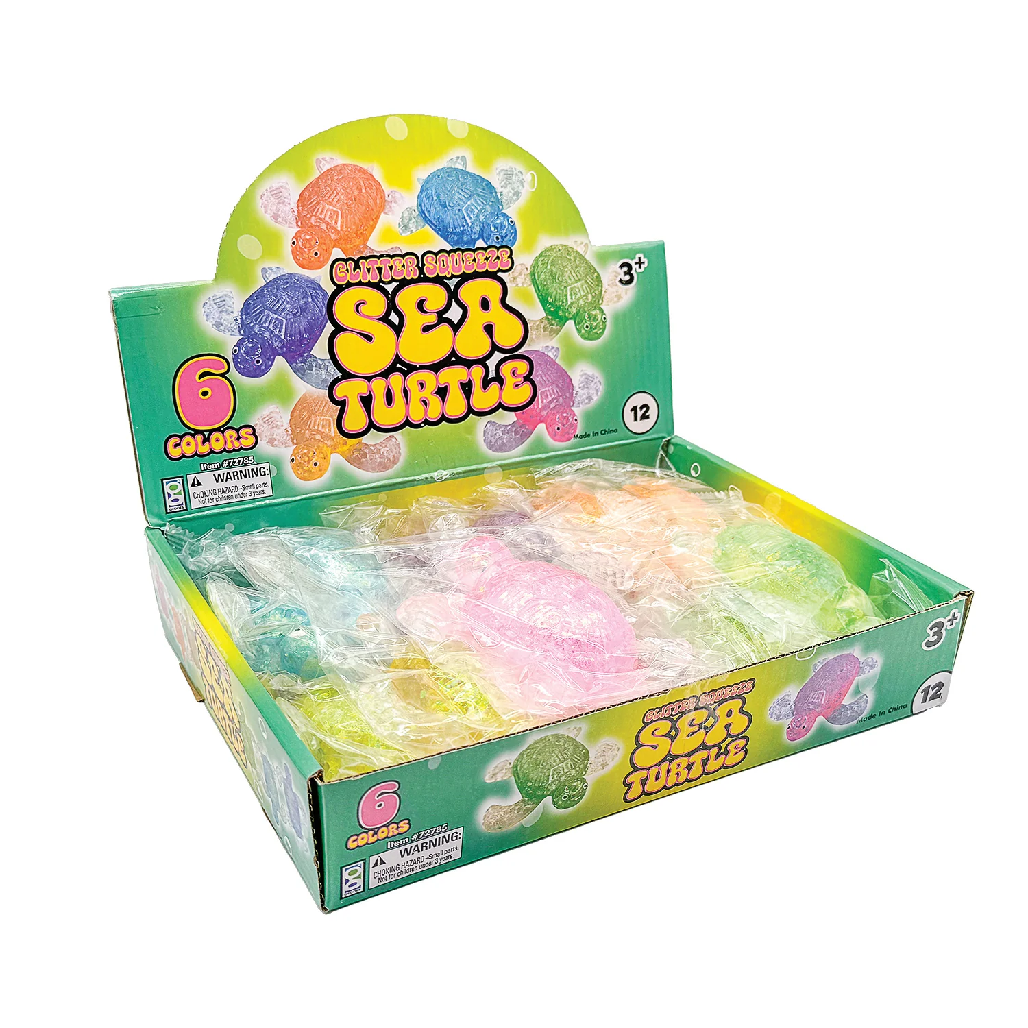 Glitter Squeeze Sea Turtle Toys - 12 per display - Image 15