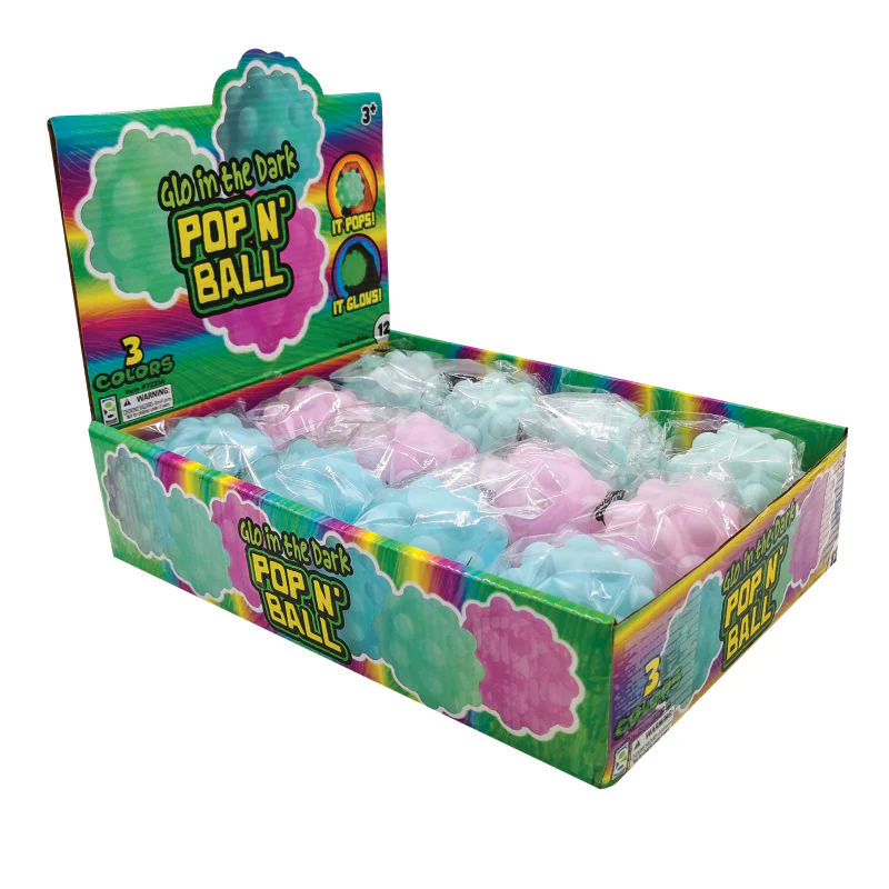 Glow In The Dark Pop N Ball - 12 per display - Image 4