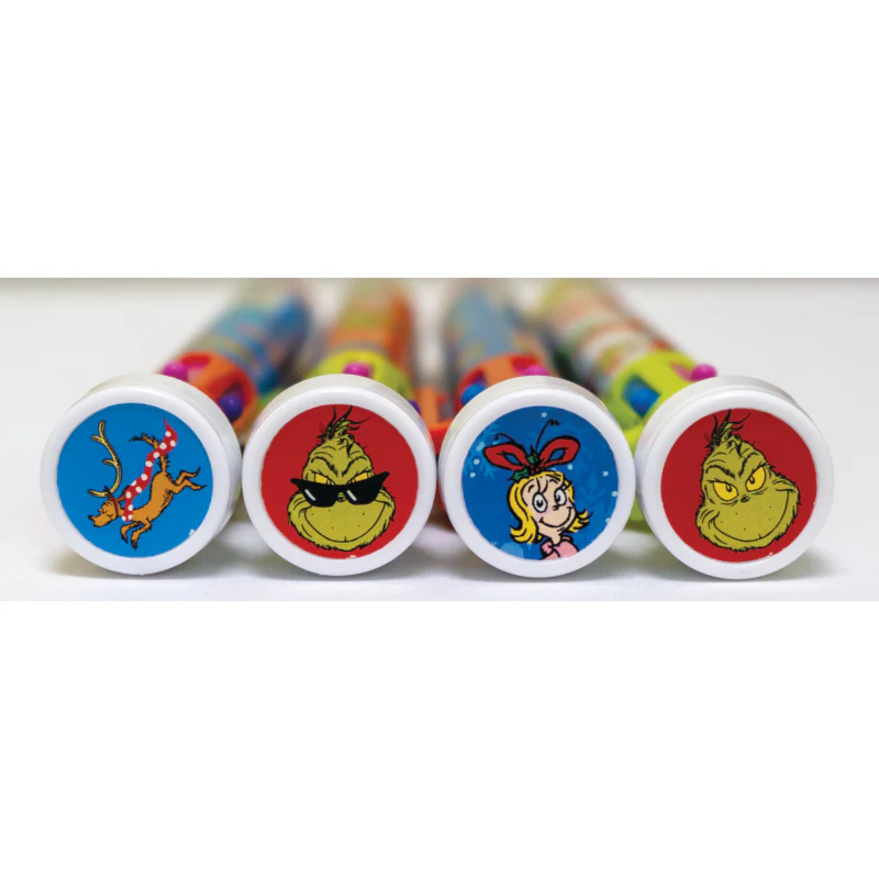 Dr. Seuss™ Grinch 6 Color Pens with Stamper - Image 3