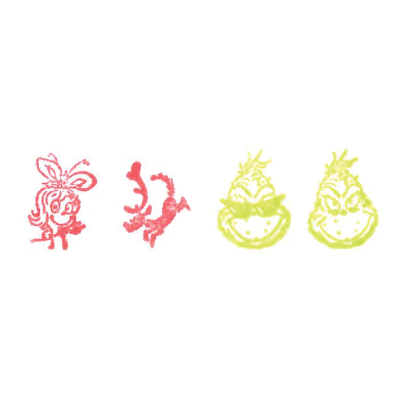 Dr. Seuss™ Grinch 6 Color Pens with Stamper - Image 4