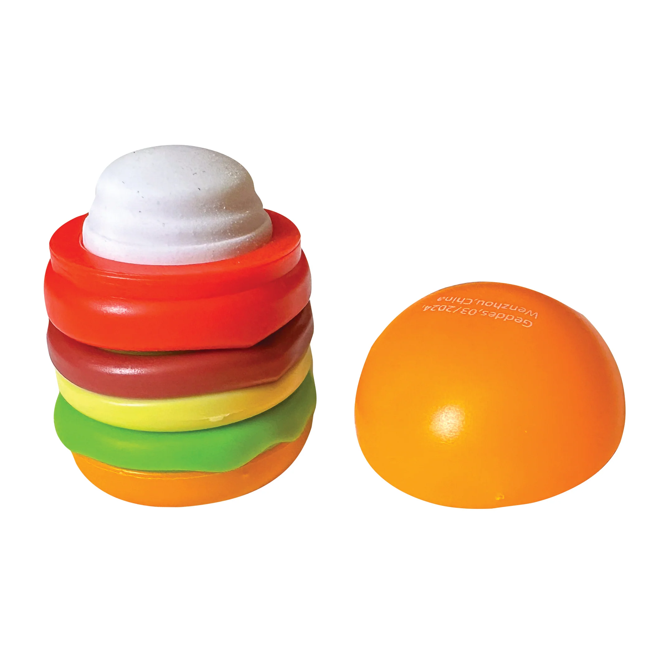 Hamburger Pencil Sharpener and Eraser - 24 per box - Image 2