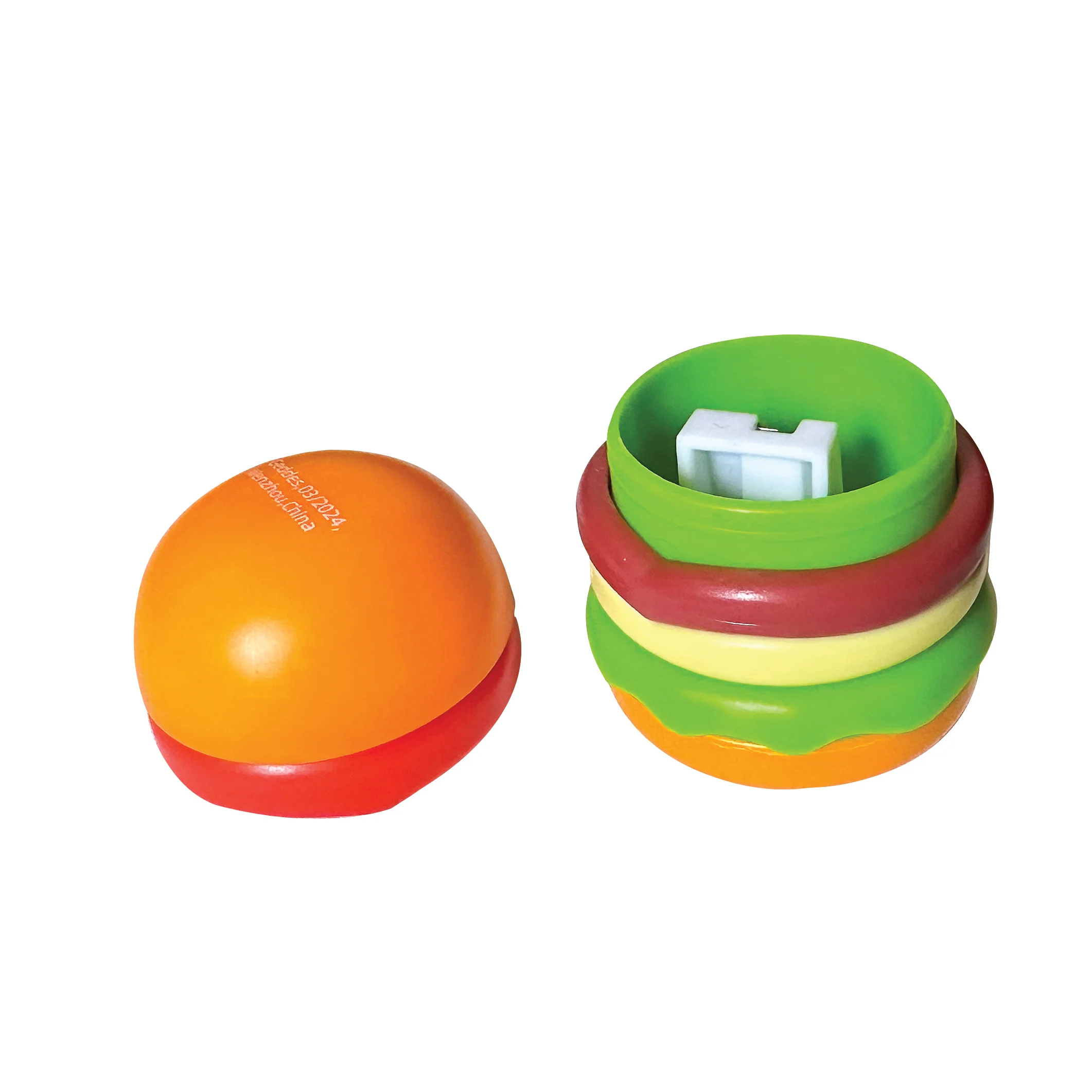 Hamburger Pencil Sharpener and Eraser - 24 per box - Image 3