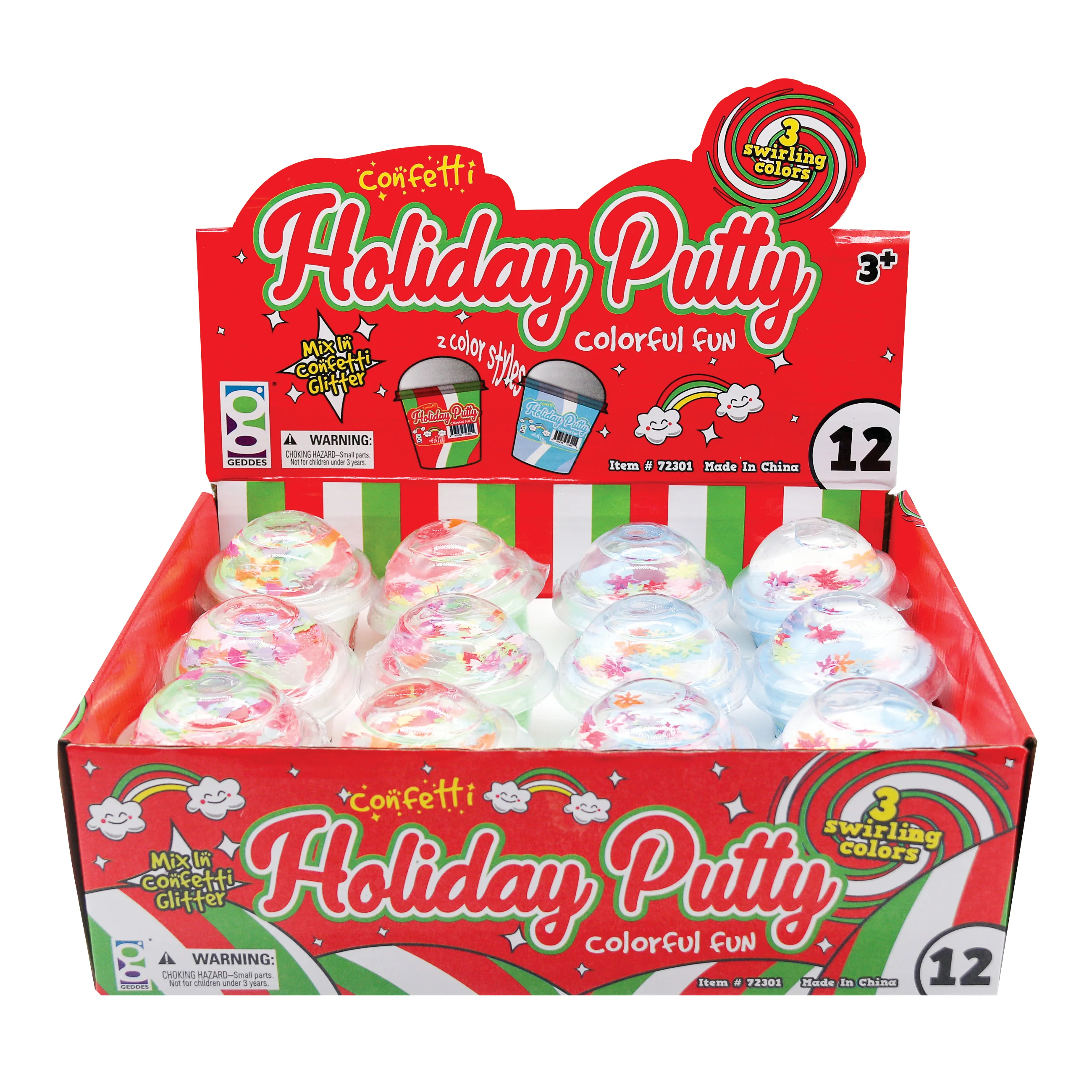 Holiday Confetti Putty - 12 per display - Image 4