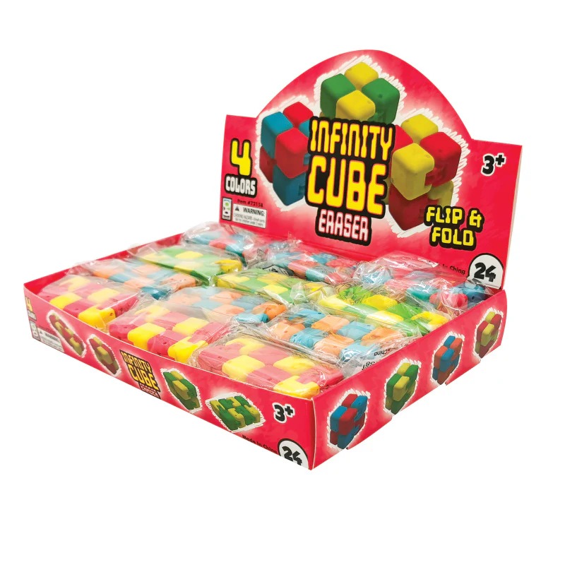 Infinity Cube Eraser - 24 per display - Image 4