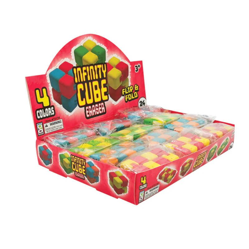 Infinity Cube Eraser - 24 per display - Image 5