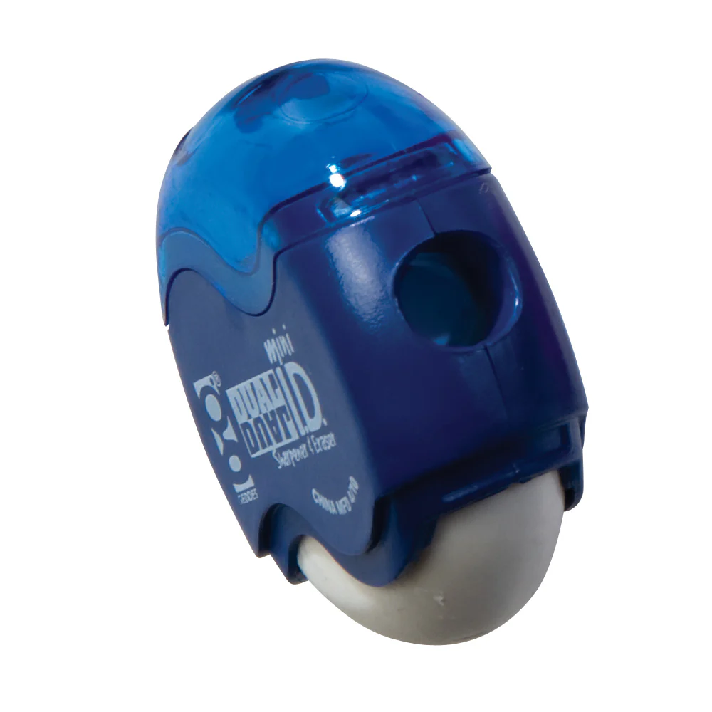 Mini Dual ID Pencil Sharpener and Eraser - 24 per box - Image 4