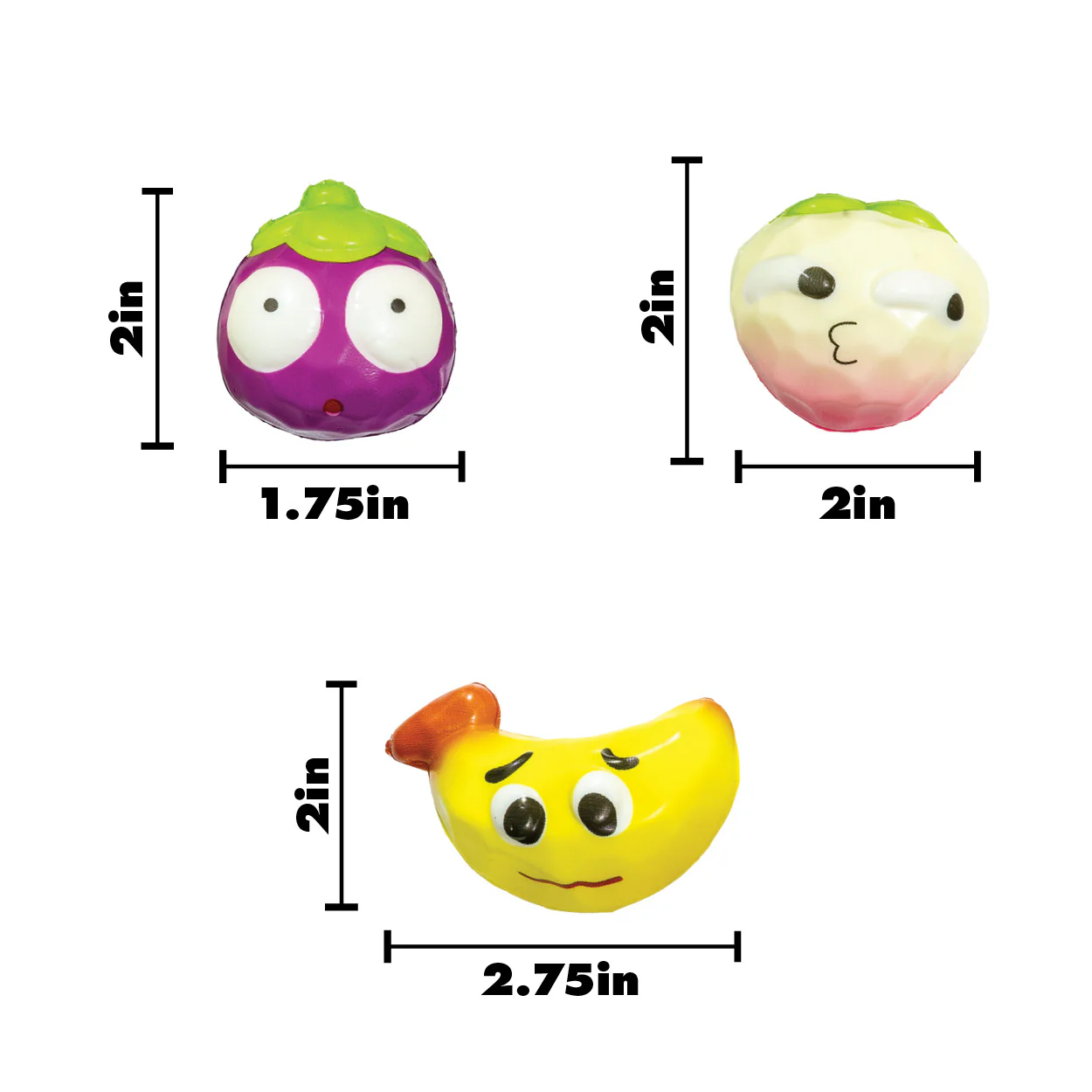 Mini Fruit Squishy Toy - 24 per bag - Image 12