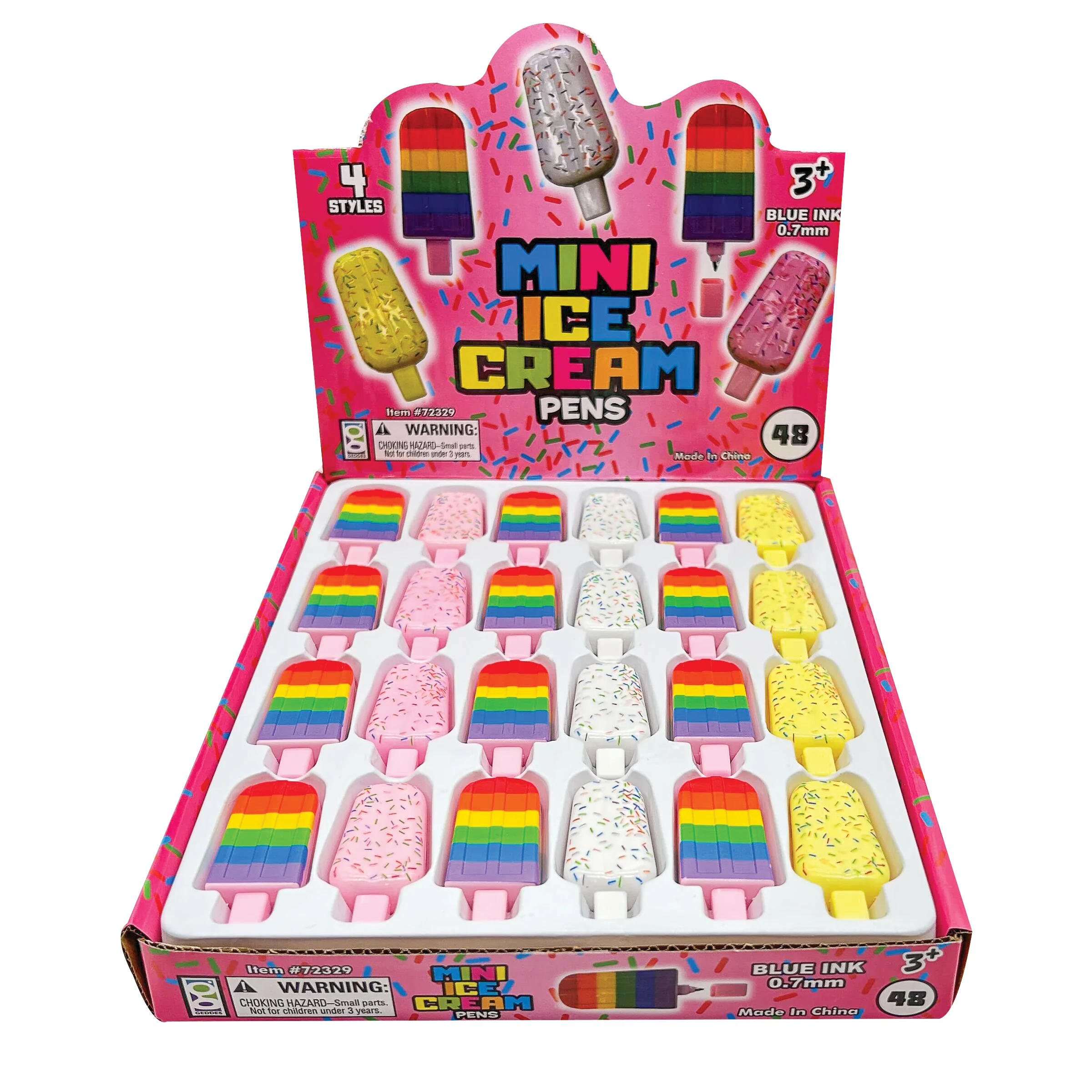 Mini Ice Cream Pens - 48 per display - Image 3