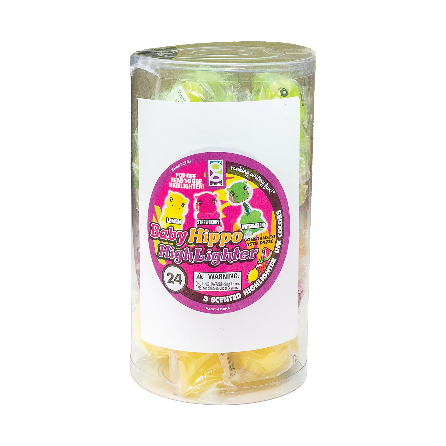 Scented Baby Hippo Highlighters - Image 7