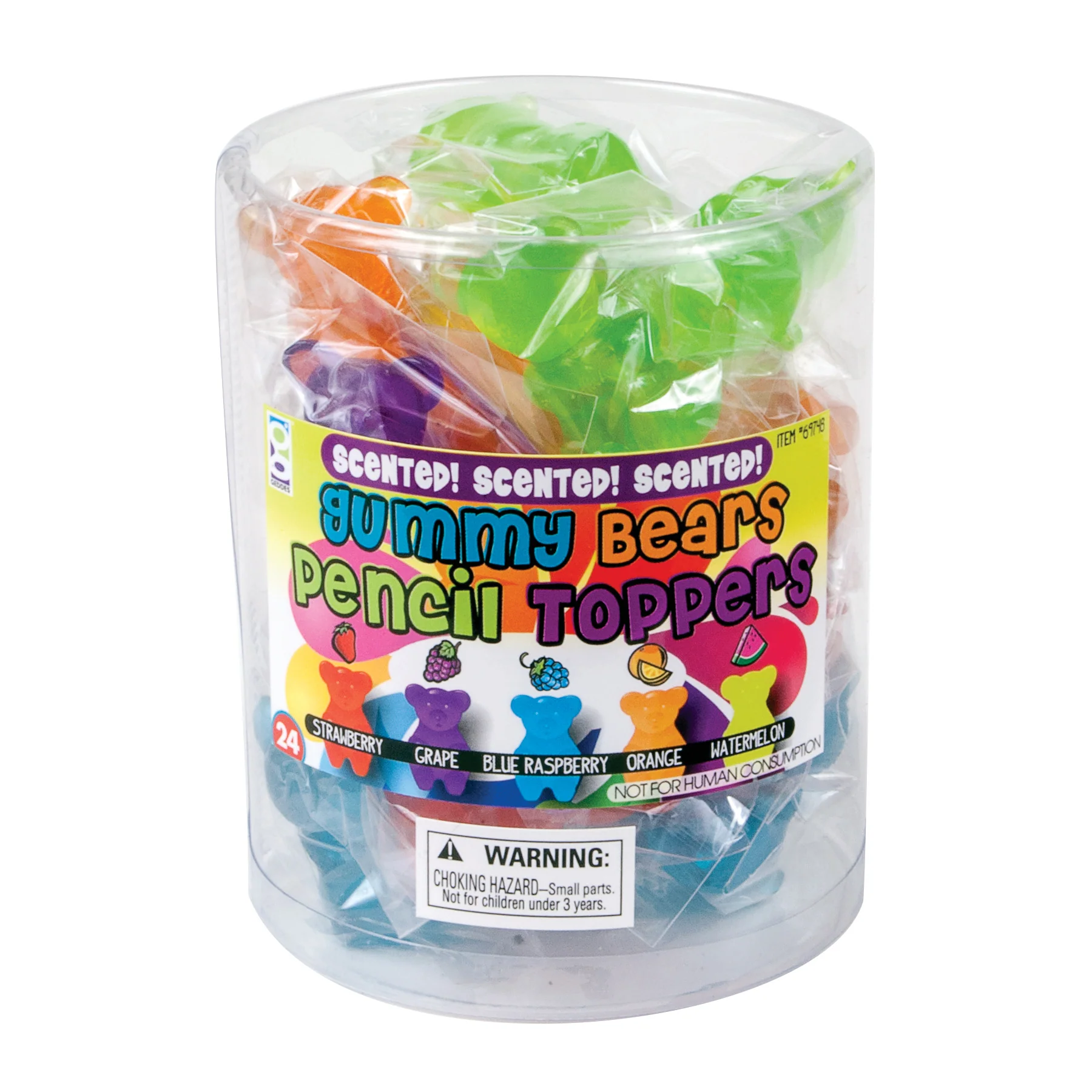 Scented Gummy Bear Pencil Toppers - Image 2