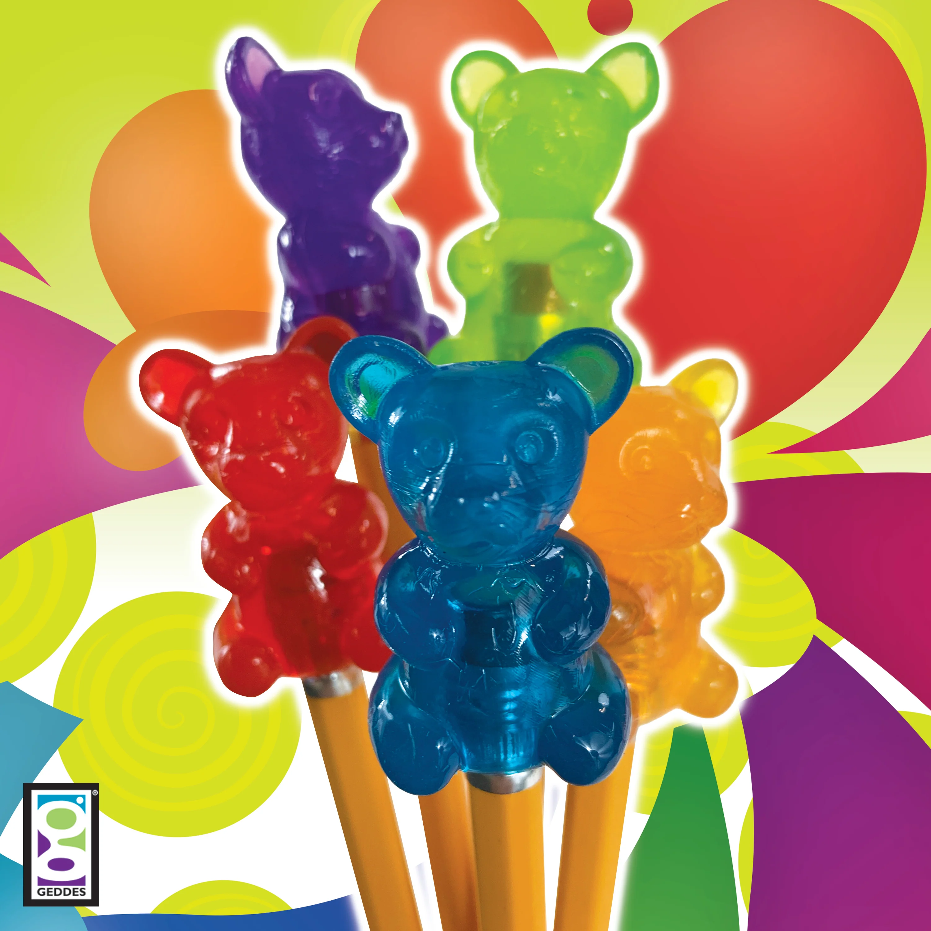 Scented Gummy Bear Pencil Toppers - Image 3