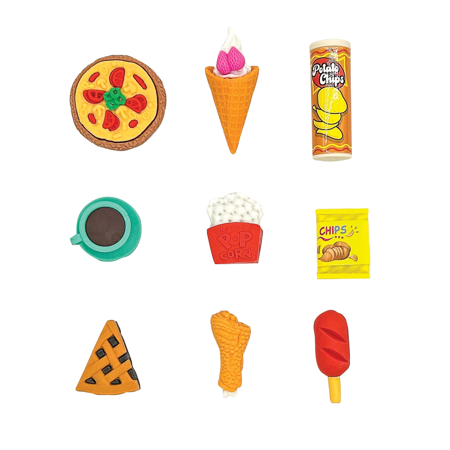 Snack Attack II 3D Erasers - 54 per bag - Image 8