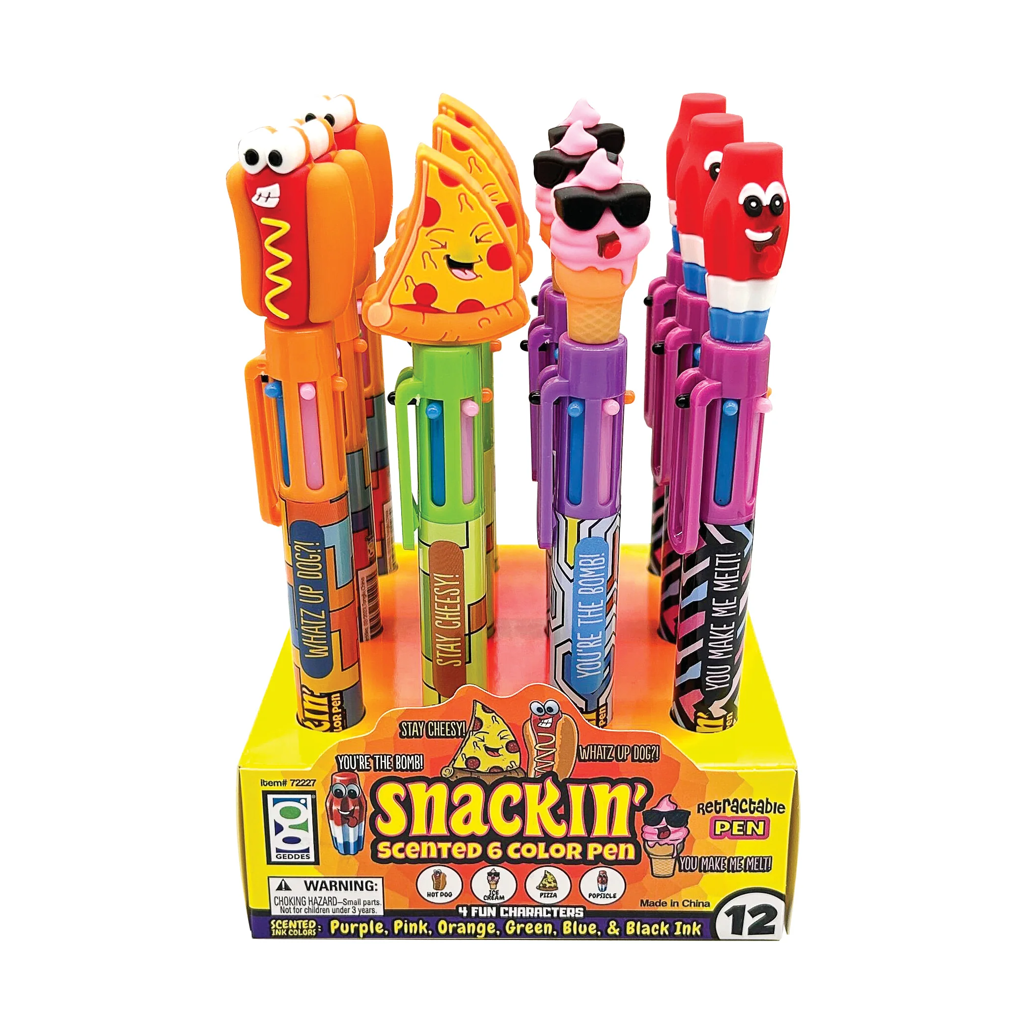 Snackin Scented 6 Color Pen - 12 per display - Image 3