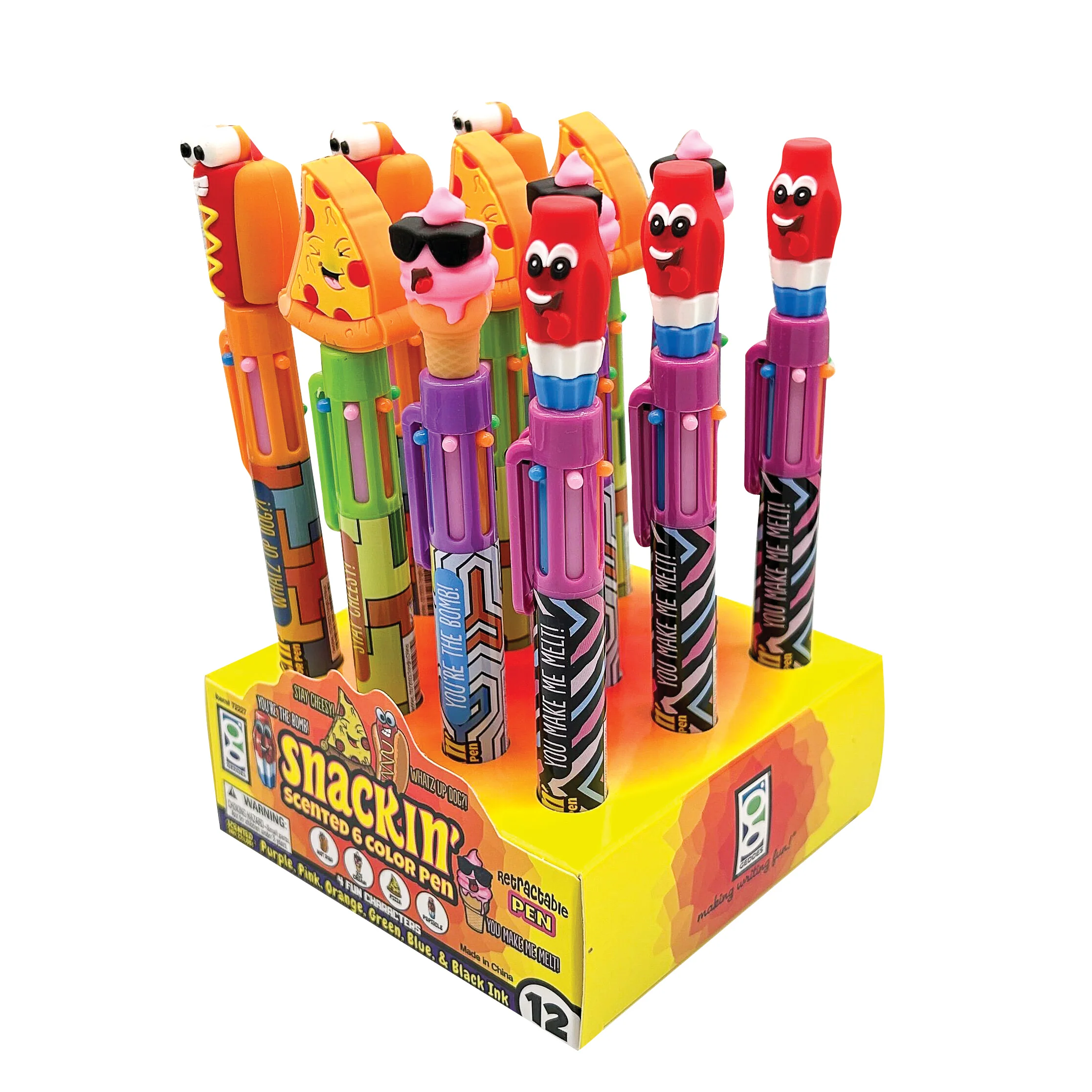 Snackin Scented 6 Color Pen - 12 per display - Image 5