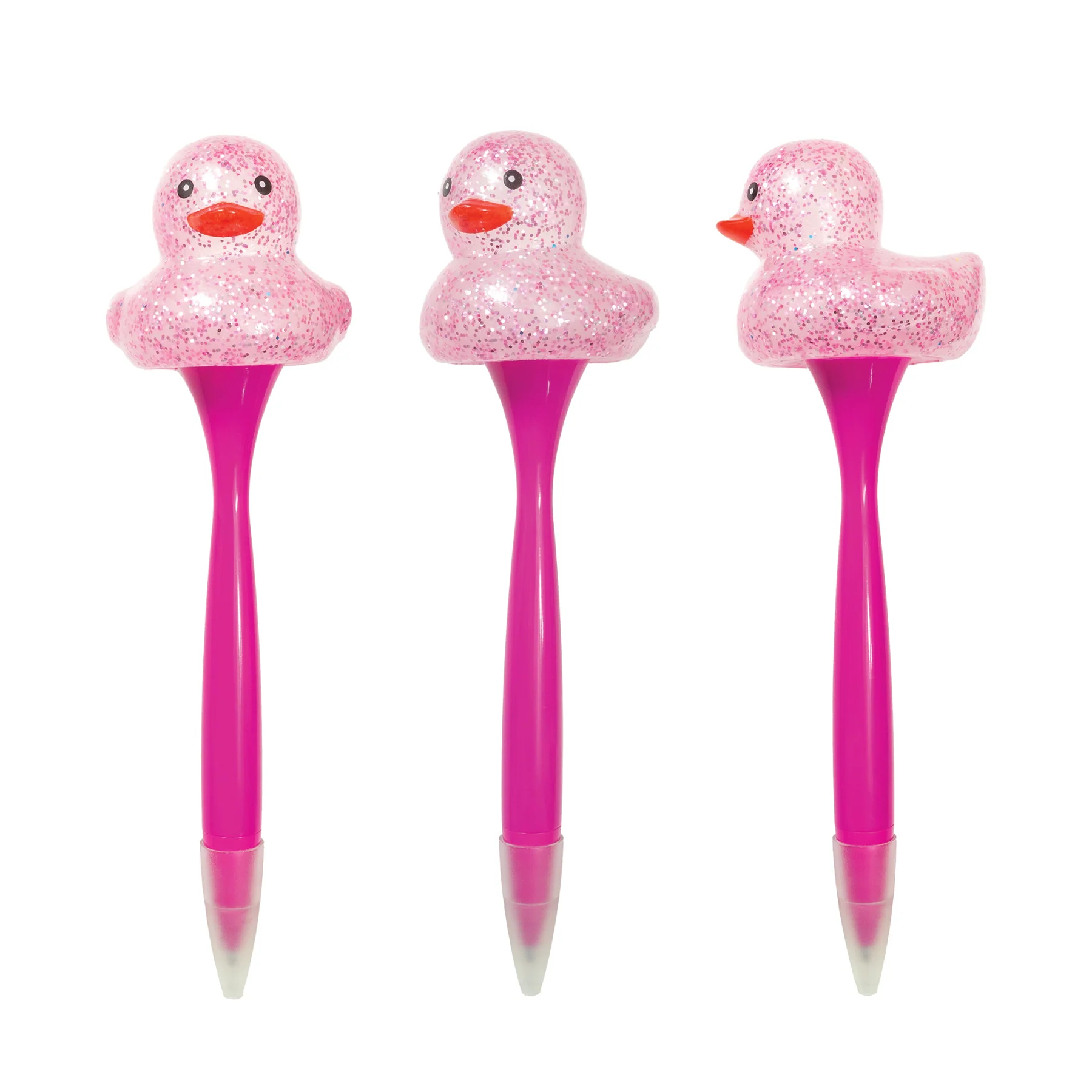 Sparkle & Squeeze Rubber Duck Pens - 12 per tub - Image 3