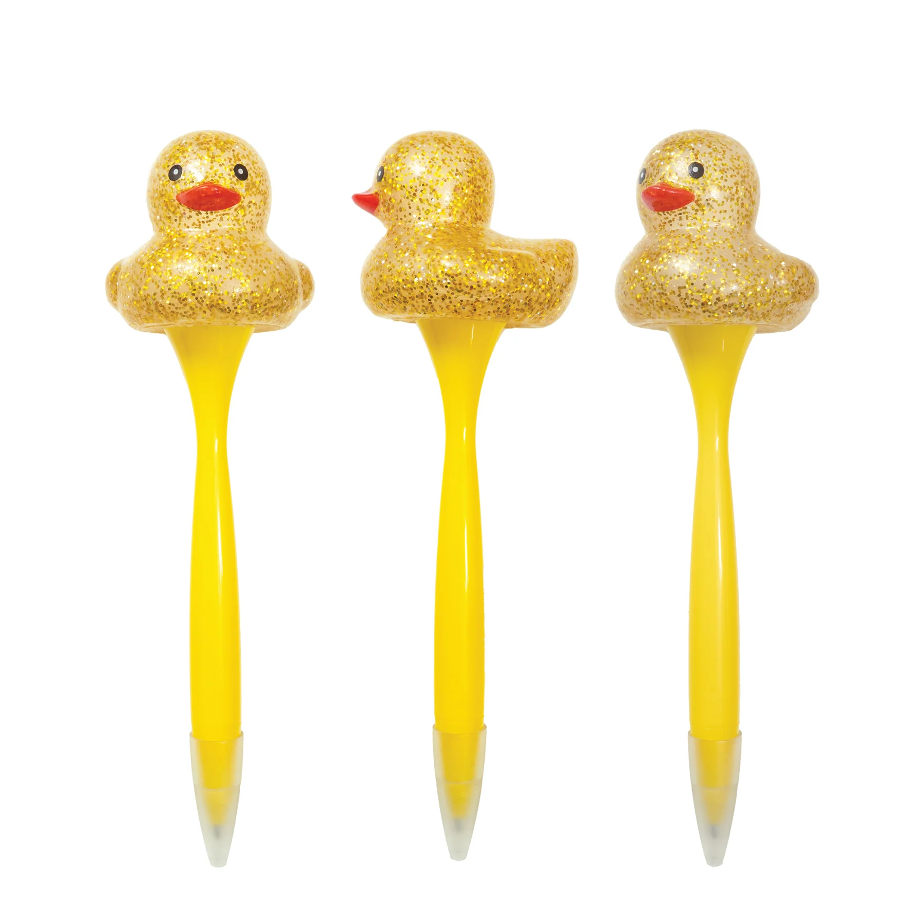 Sparkle & Squeeze Rubber Duck Pens - 12 per tub - Image 4