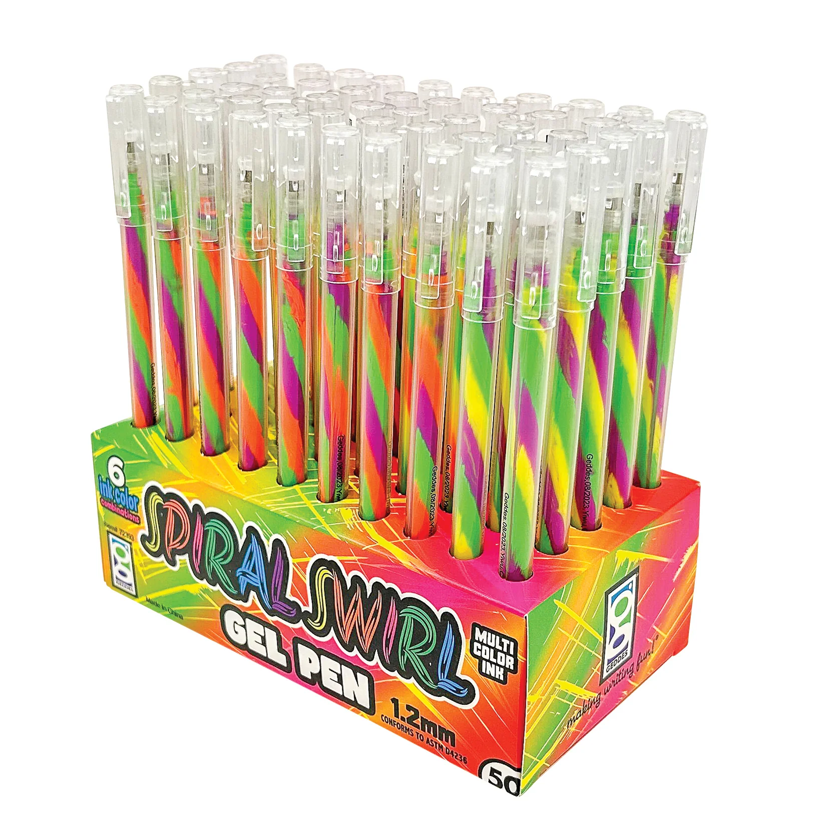 Spiral Swirl Gel Pens - 50 per display - Image 7