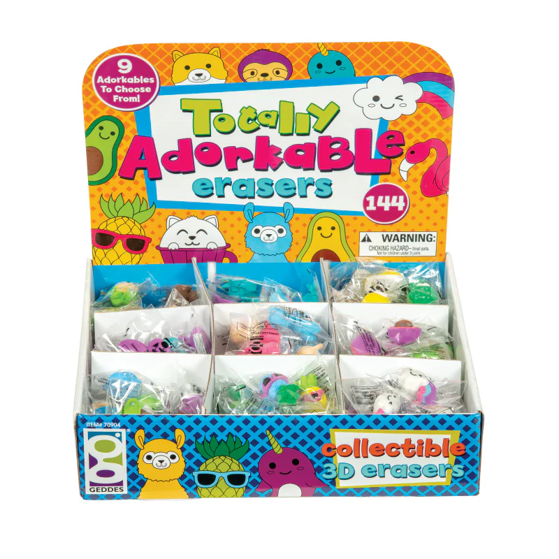 Totally Adorkable Erasers - 144 per Display - Image 14